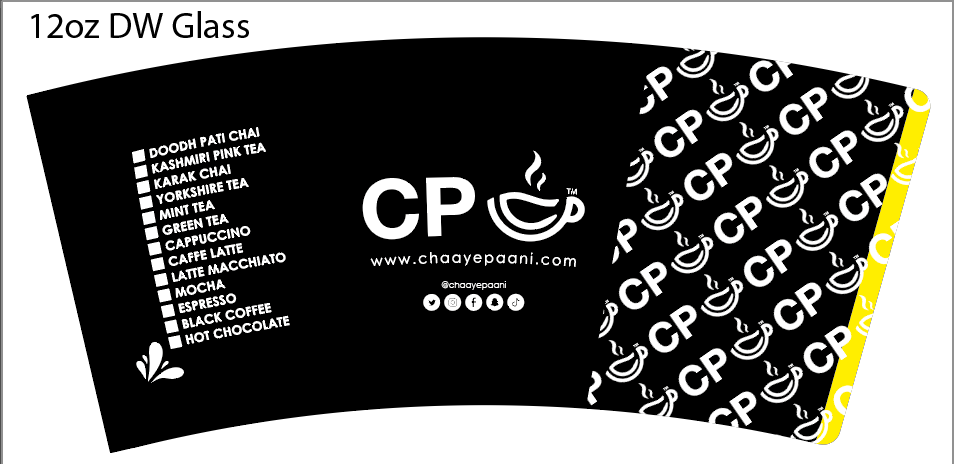 CP Coffee Cup Design 12oz Cup