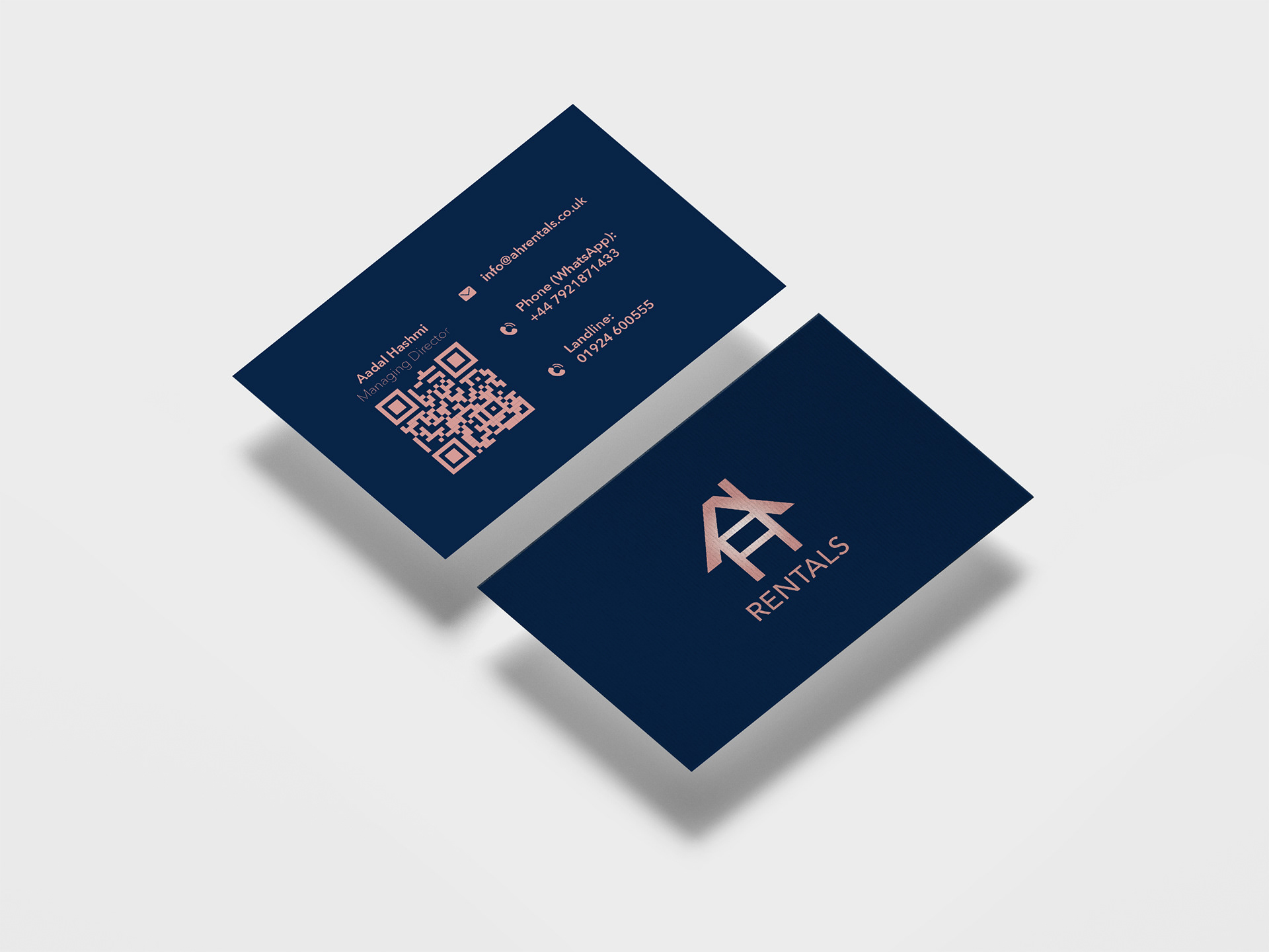 AH Rentals Business Cards