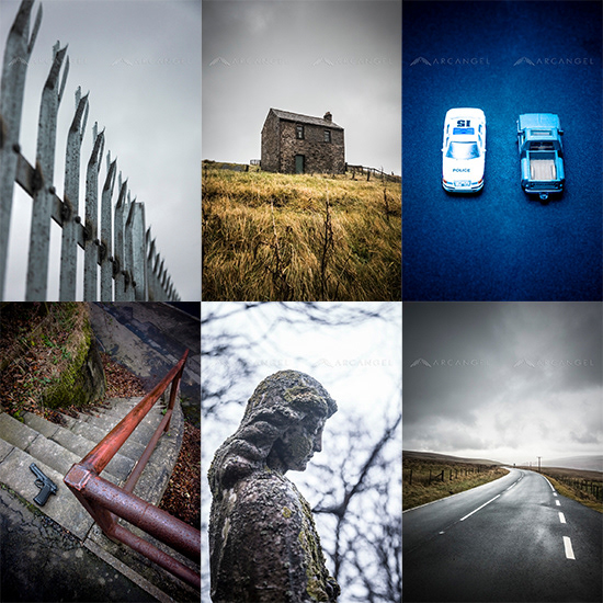 #fence #sinisterhouse #toycars #stonesteps #angel #countryroad