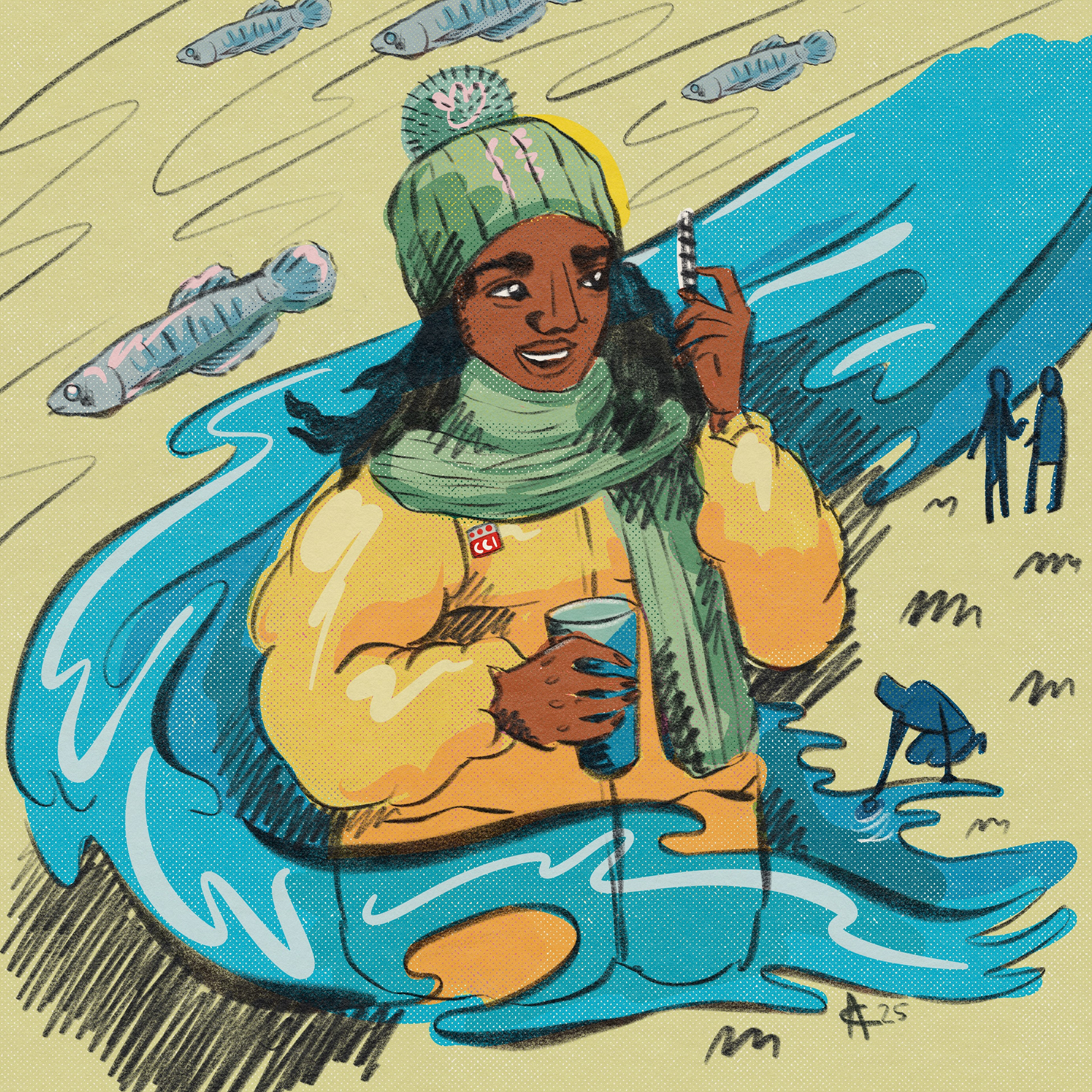 Illustration of Nitrate Water Watch for Amazing Iowa Scientists