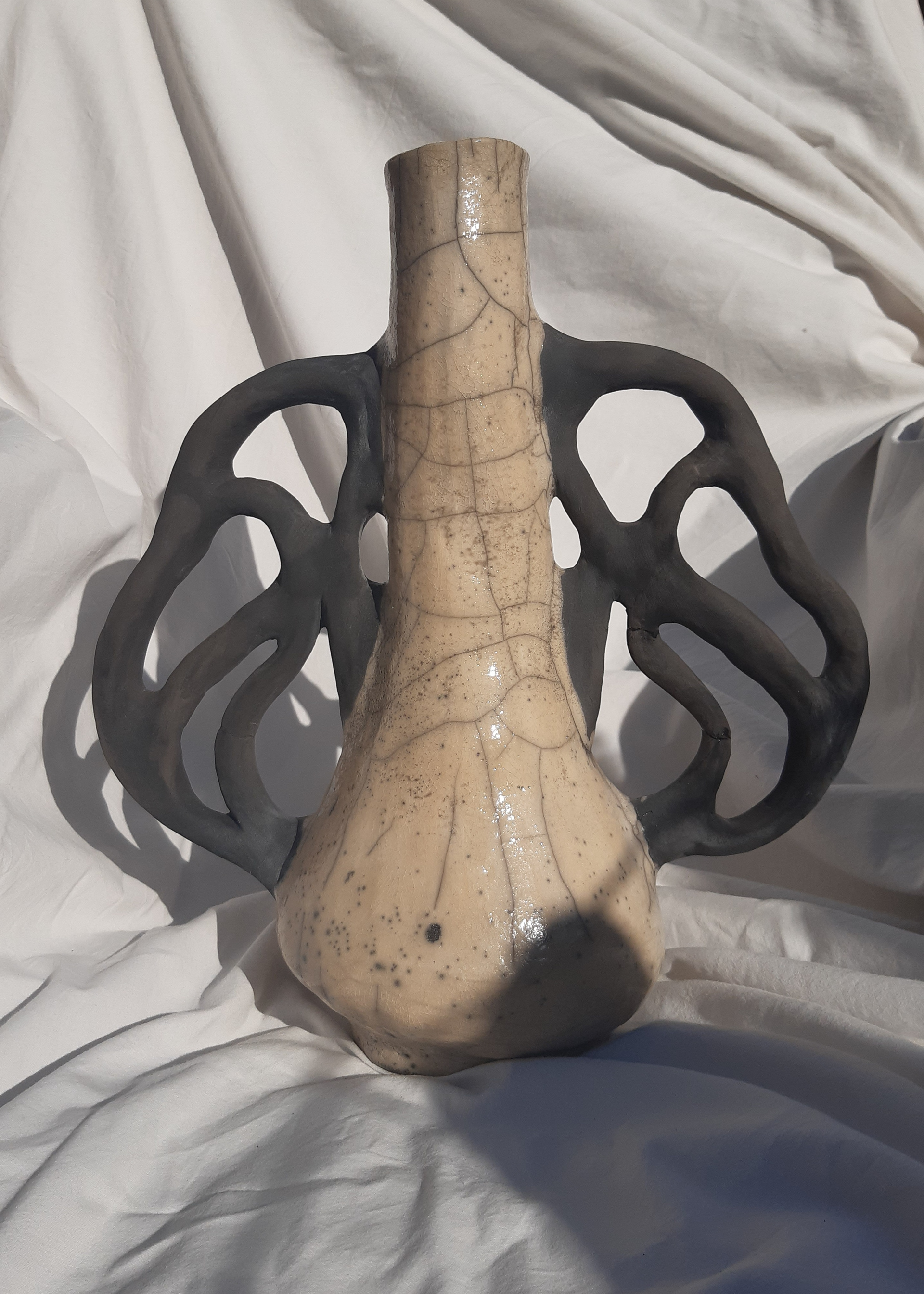 Raku vase, 2022