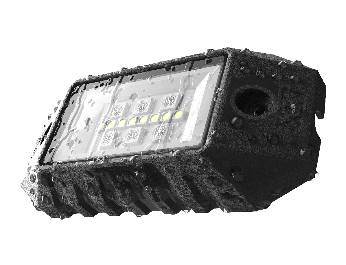 My rendering done in Keyshot to show waterproof