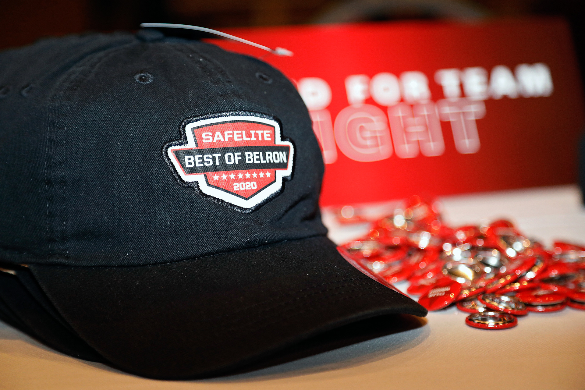 Hat and button branding