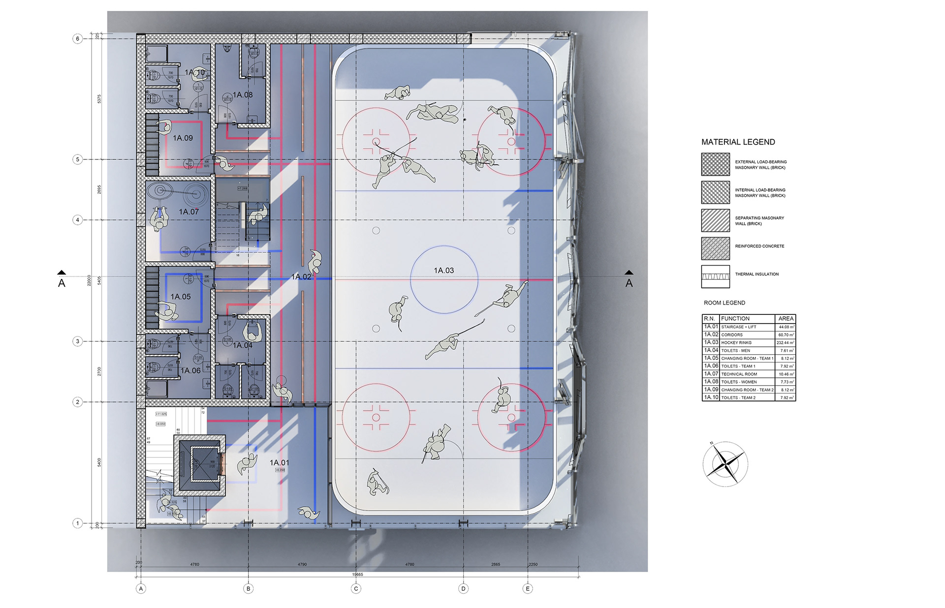 1. Upper Floor - Hockey Rink