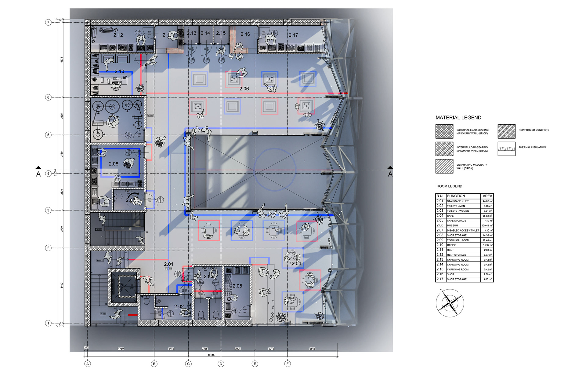 2. Upper Floor - Gallery/Cafe/Shop