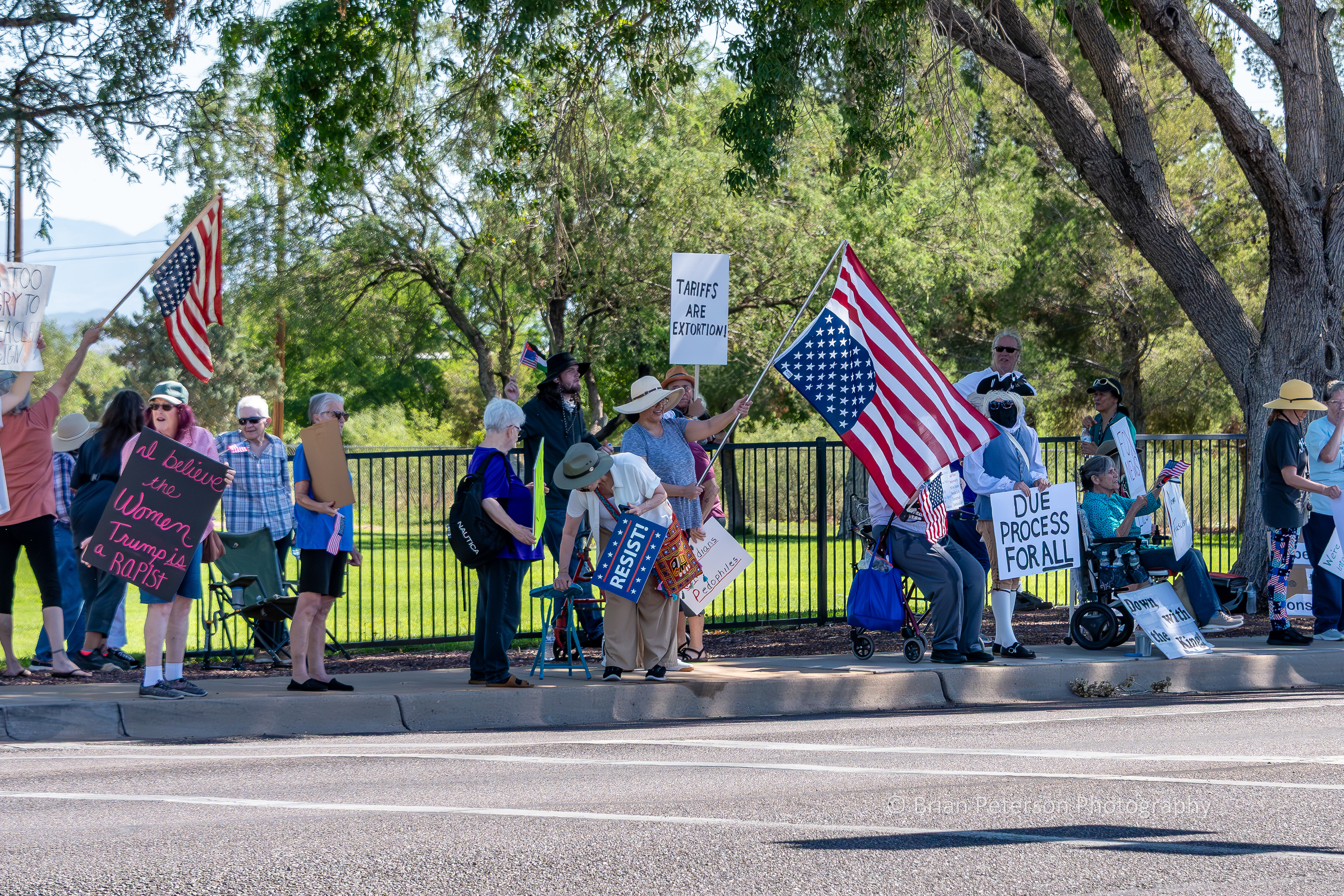 Upside-down flags signal distress.