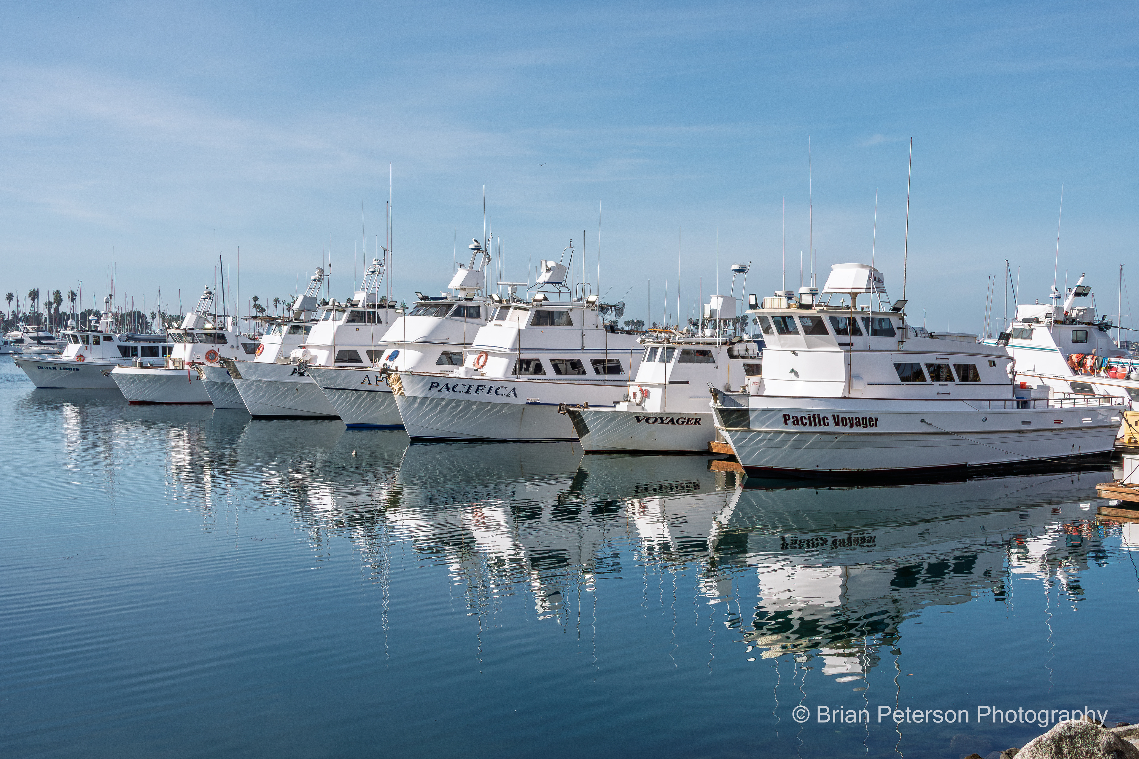 Lineup of Seaforth boats