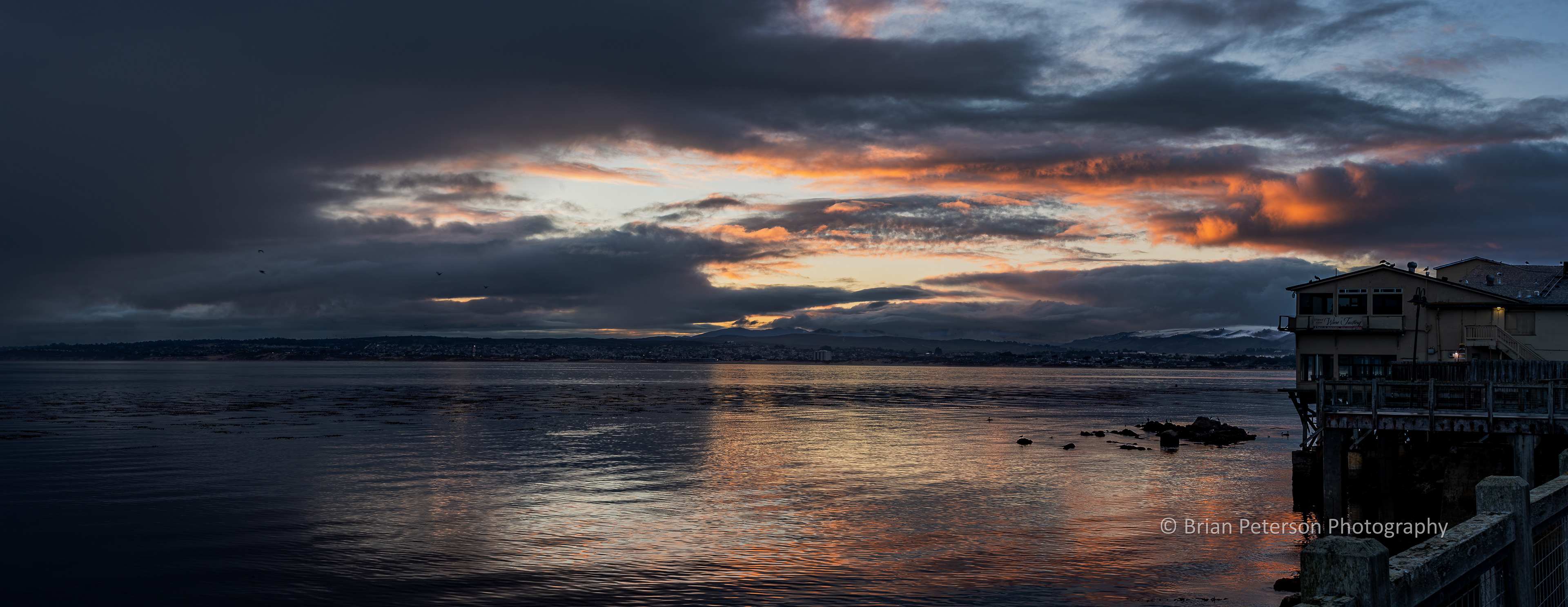 DSC_1753-Pano: Sunrise Panorama of Monterey Bay