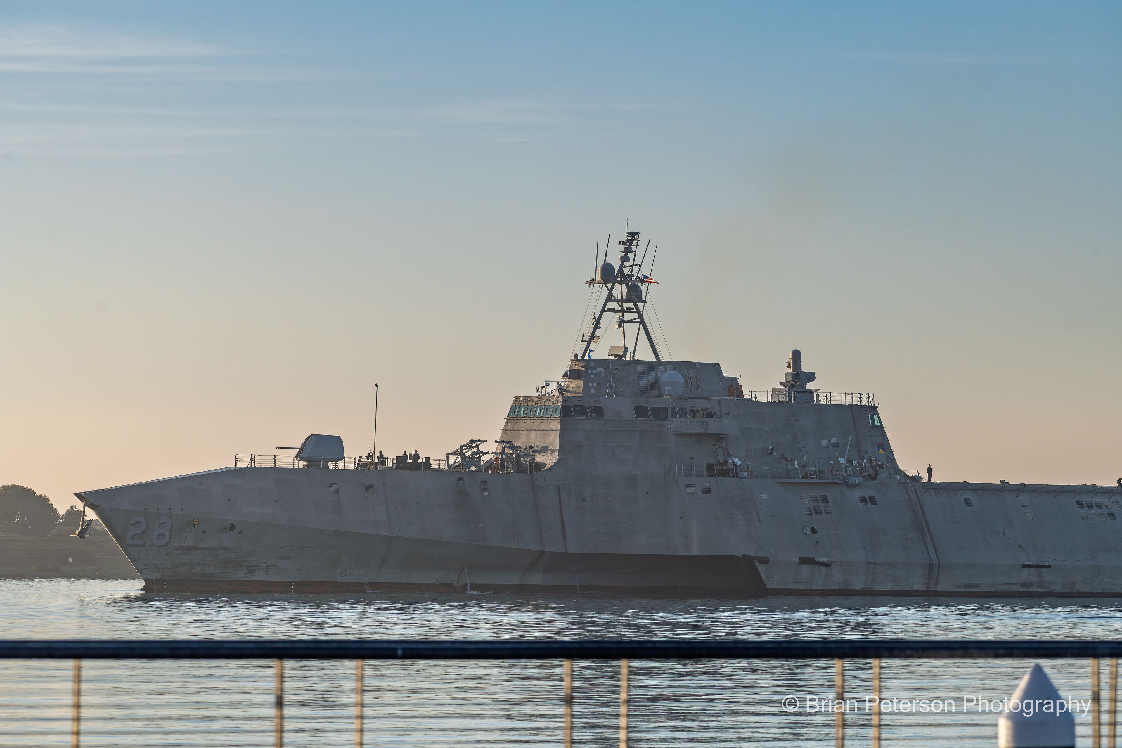 Technically, not a boat: Littoral Combat Ship returning to port