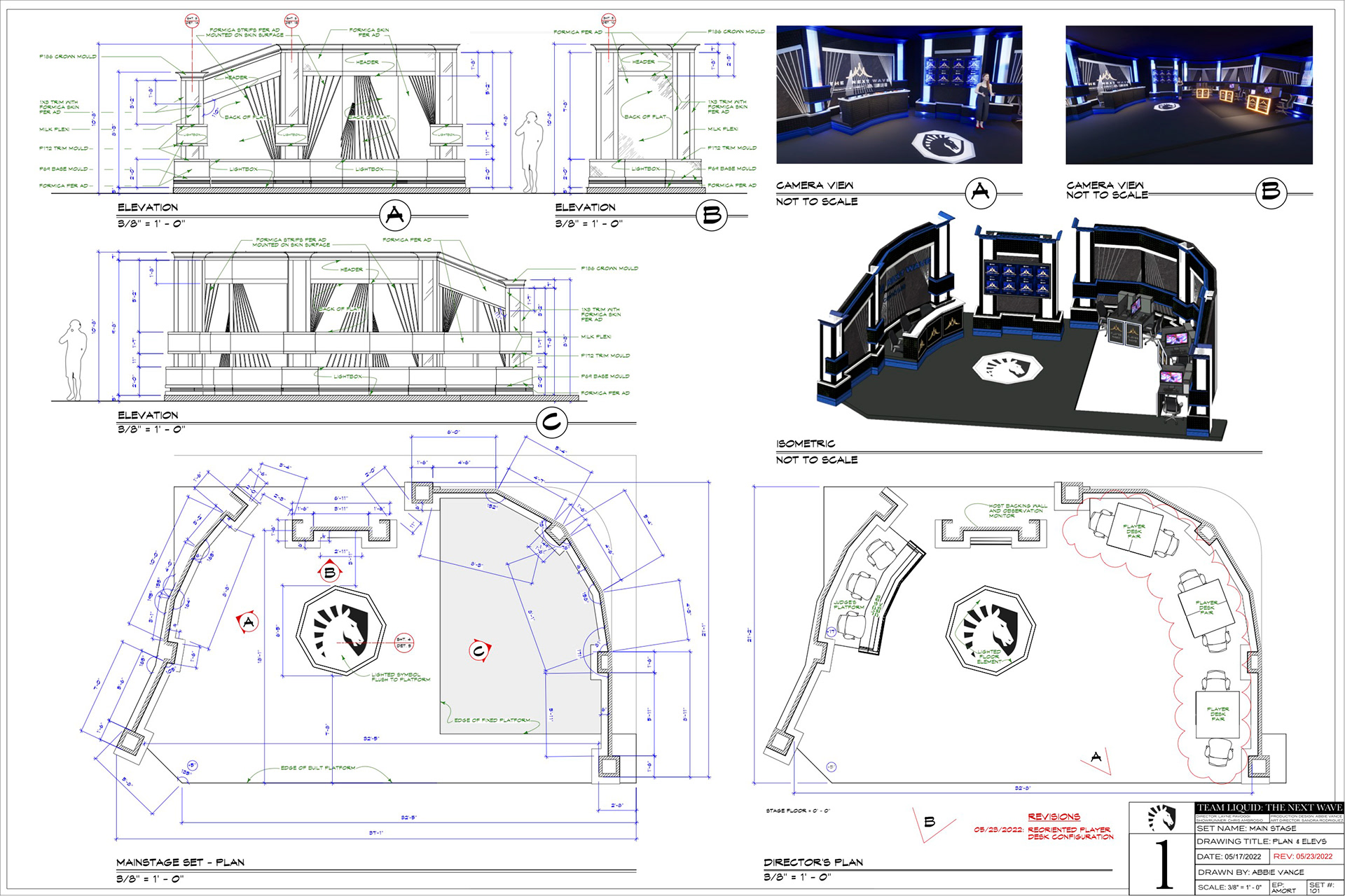 The Next Wave (2022) - Main Stage: Plan and Elevations - Vectorworks