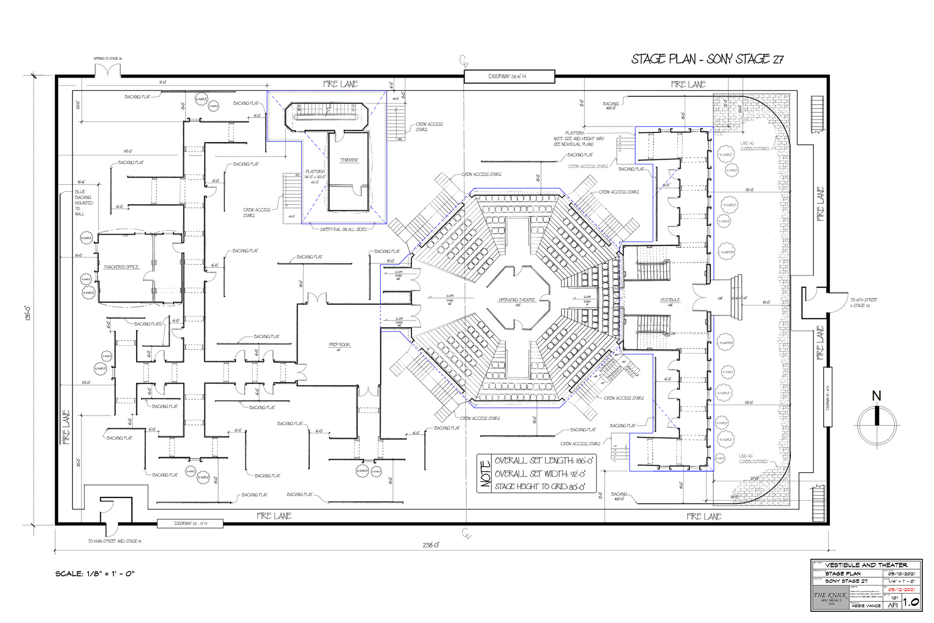 The Knick - Stage Spotting Plan - Speculative Project 2021