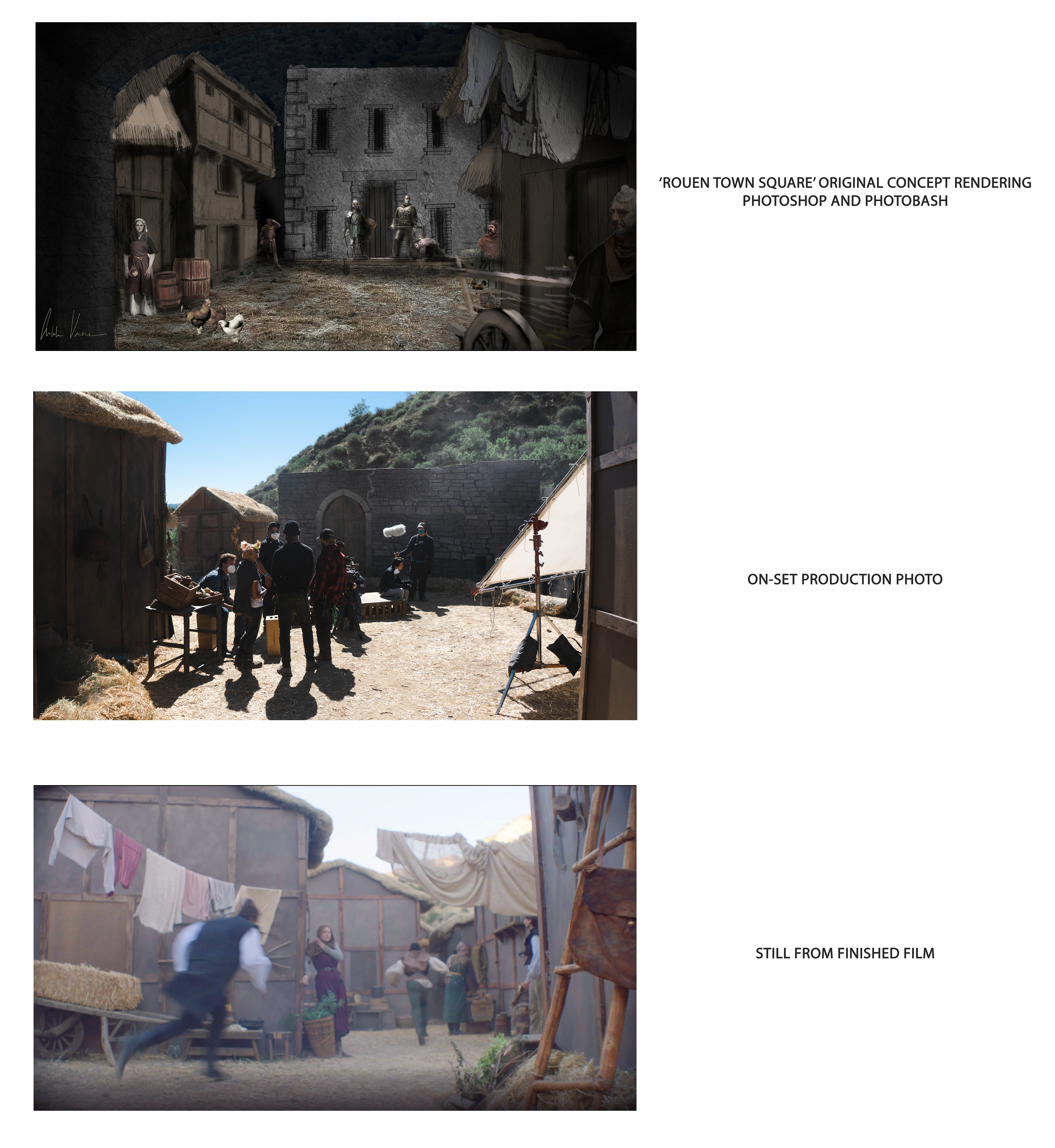 Exterior Town 'Rouen' - Process Compilation