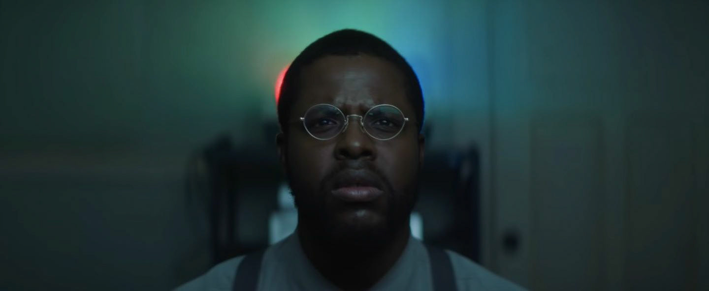 Winston Duke in Vintage Prop Glasses - Still