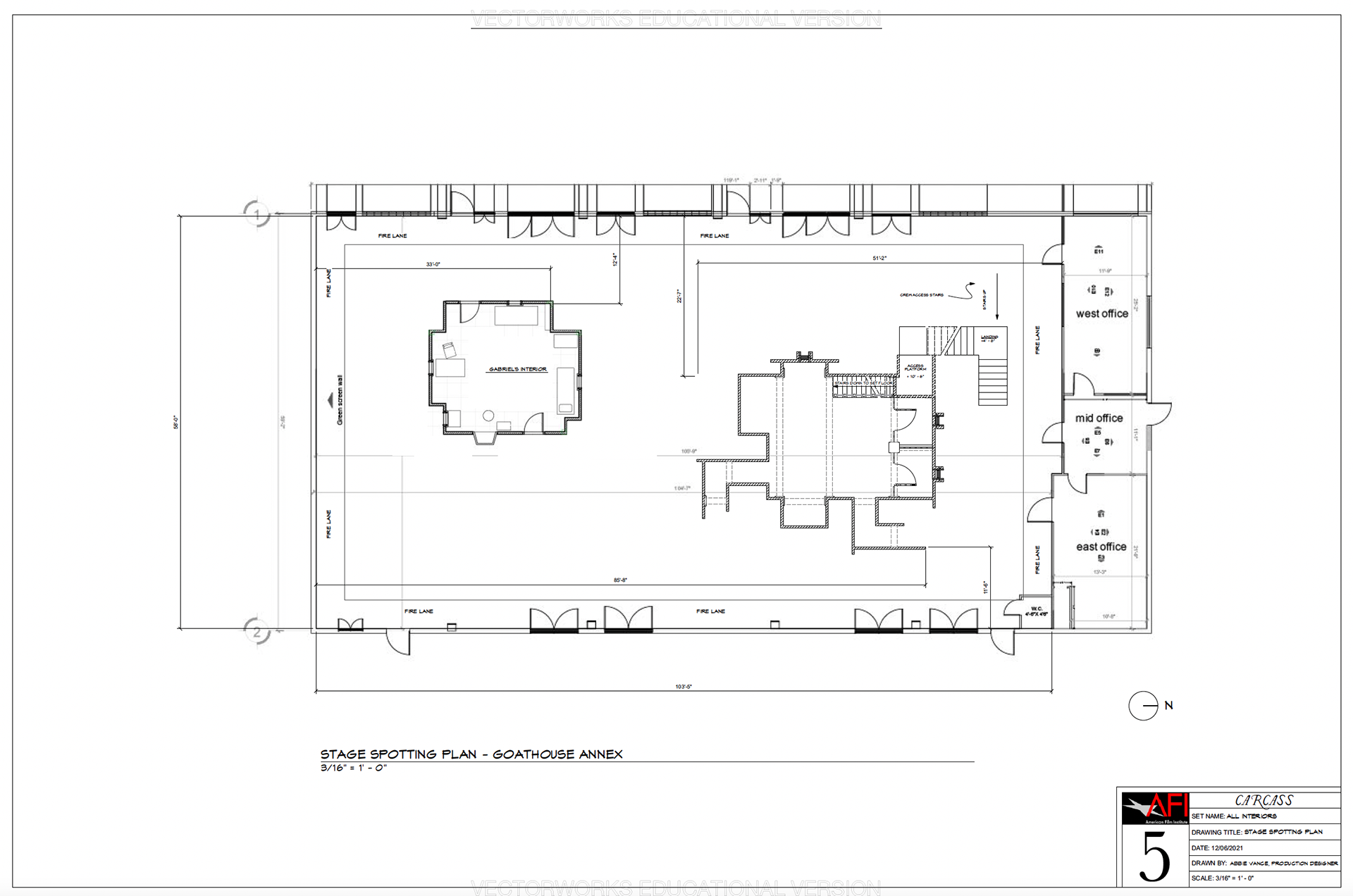 Carcass (2022) - Stage Spotting Plan - Vectorworks