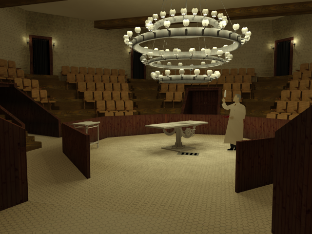 The Knick - Operating Theatre - Modeled in SketchUp, Rendered in Podium - Academic Exercise 2020