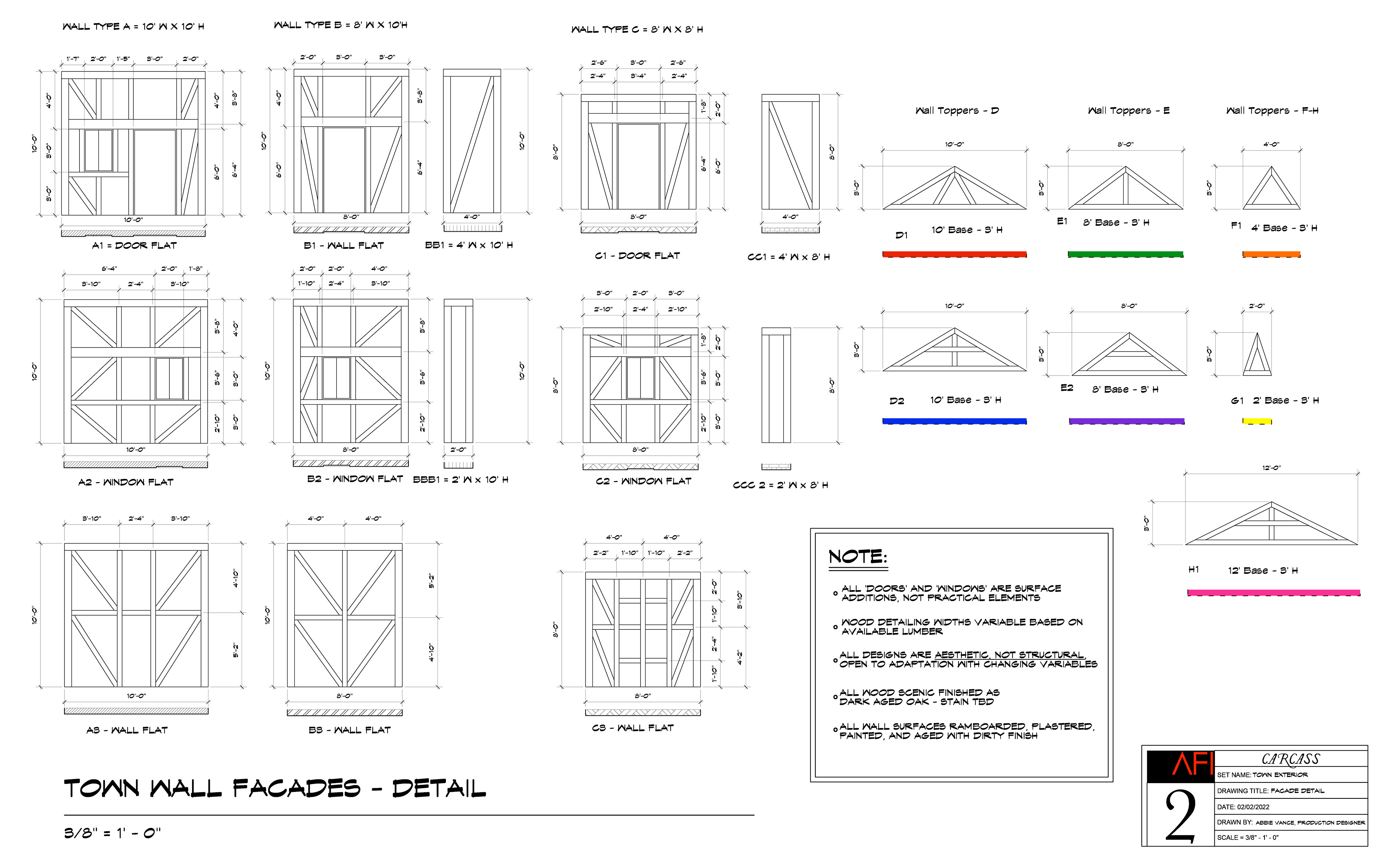Carcass (2022) - Ext. Rouen: Elevation Detail - Vectorworks