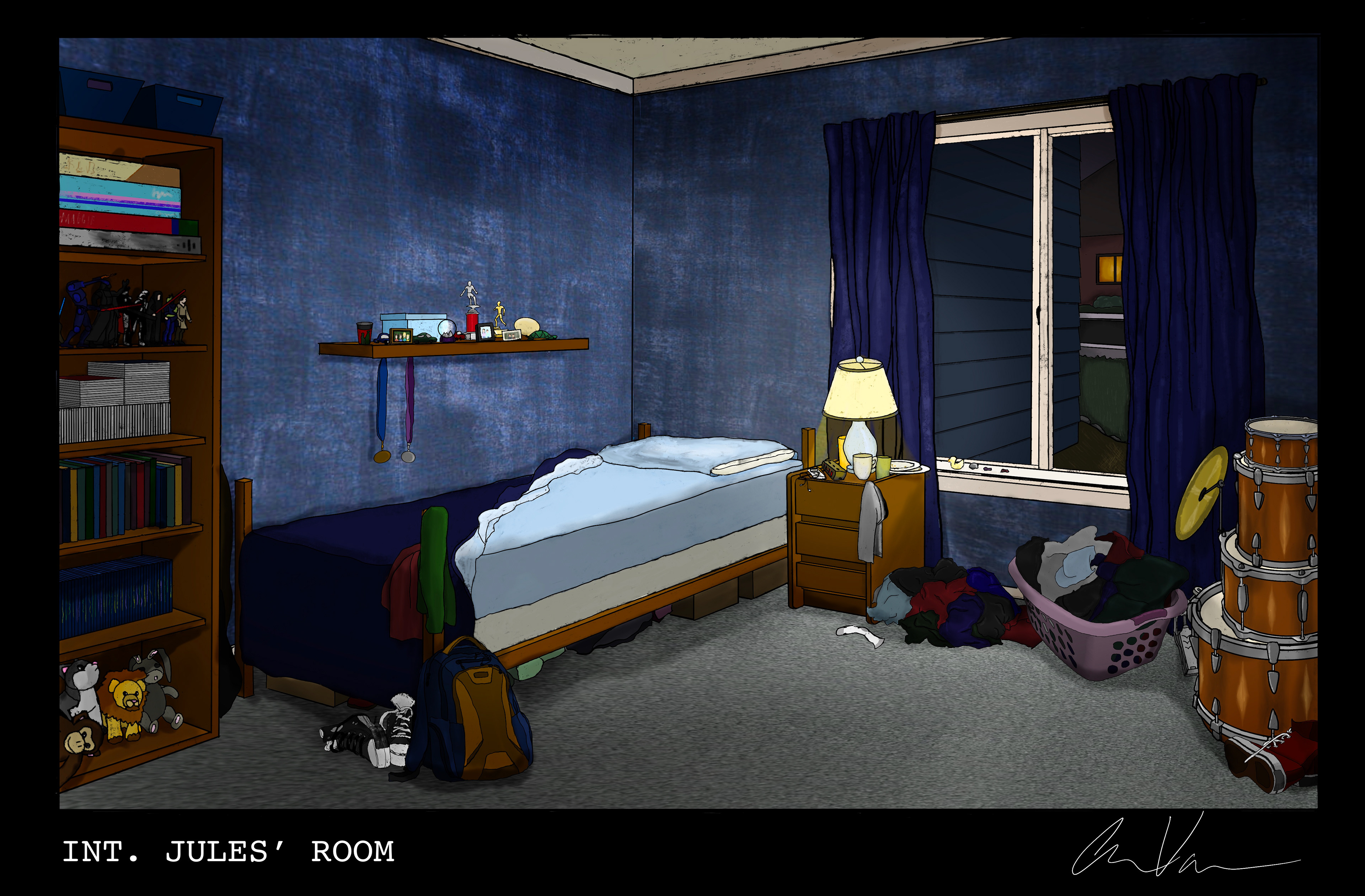 Chorus (2021) - Jules' Room - Painted in Photoshop
