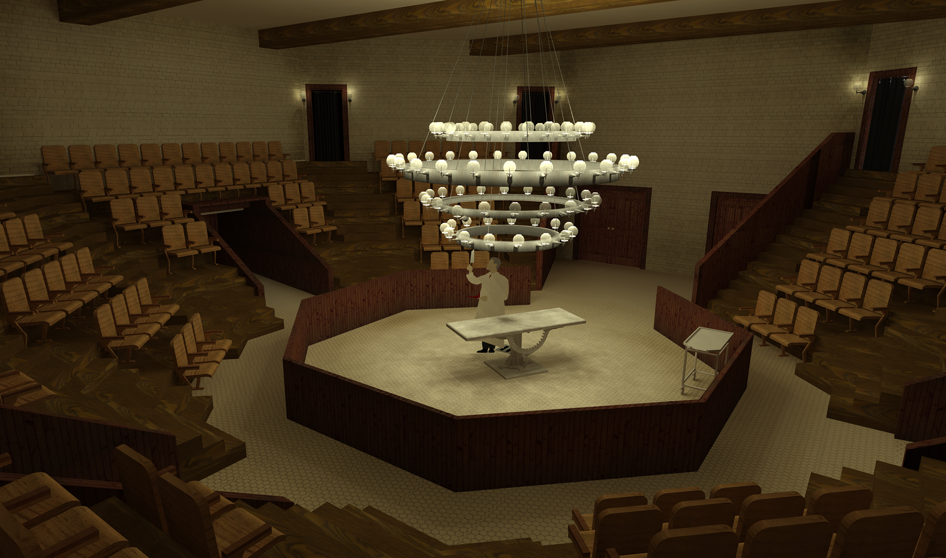 The Knick - Operating Theatre - Modeled in SketchUp, Rendered in Podium - Academic Exercise 2020