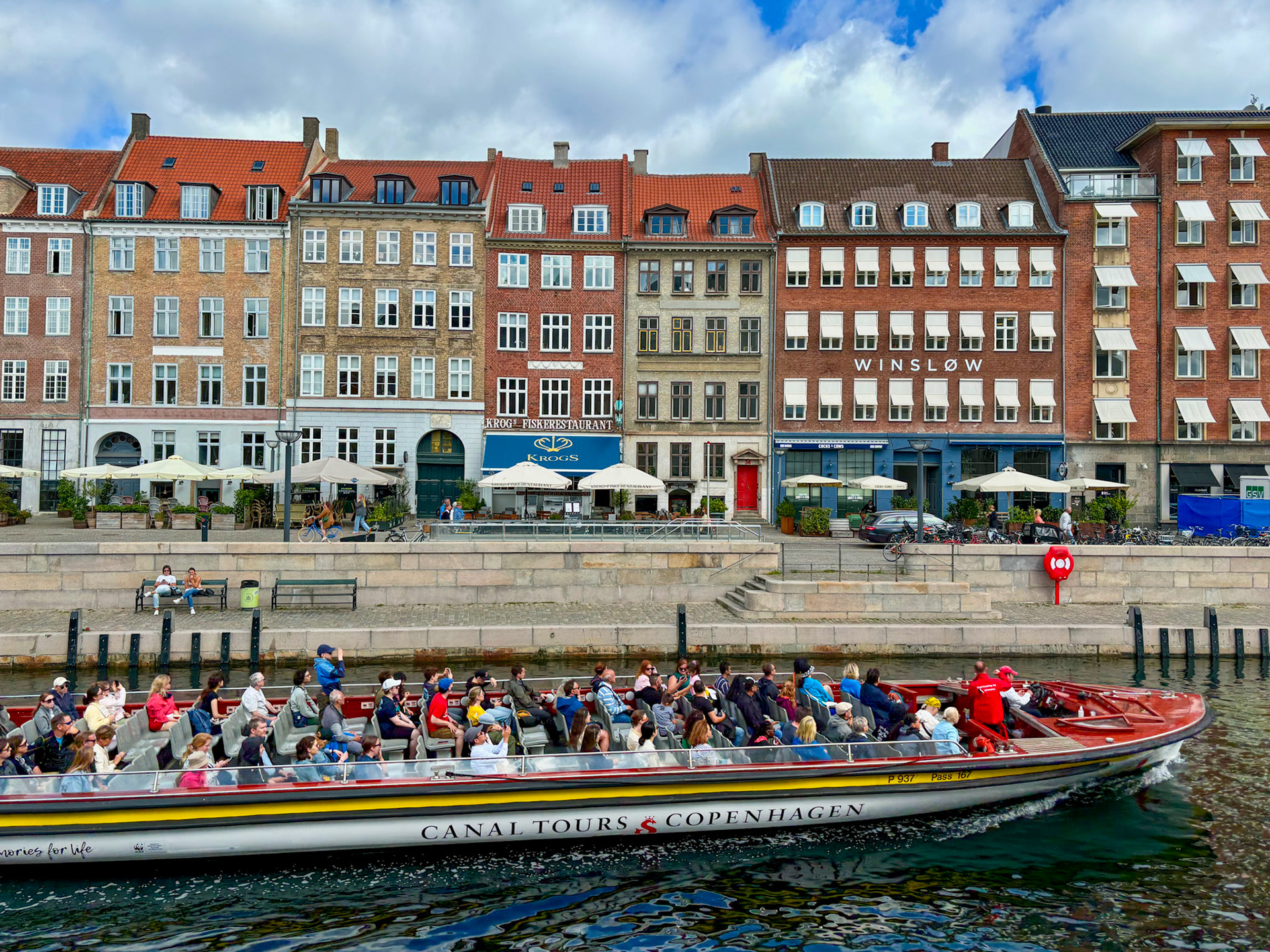 A canal ride in Copenhagen.