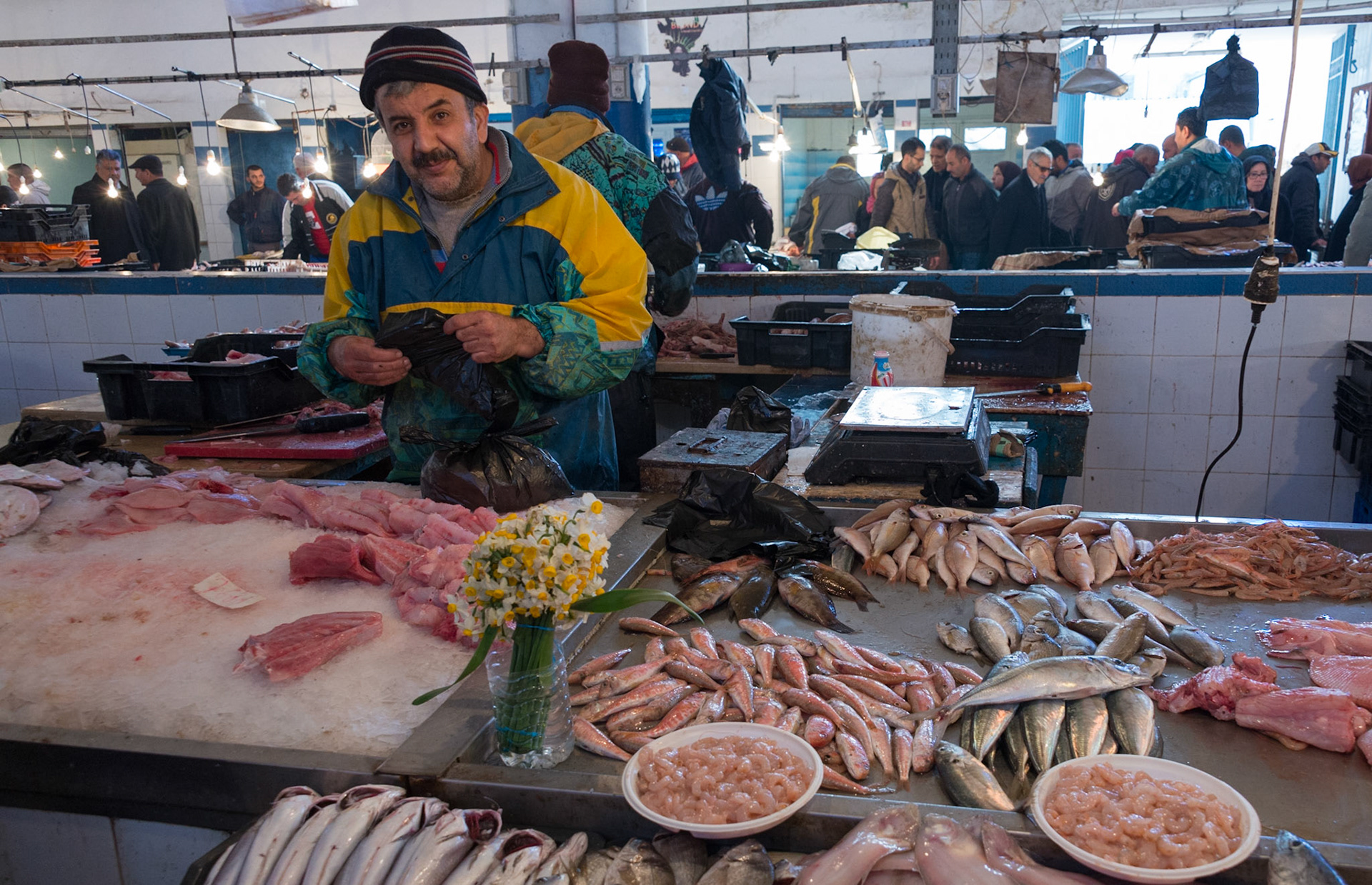 Souk de Bizerte, Tunisie