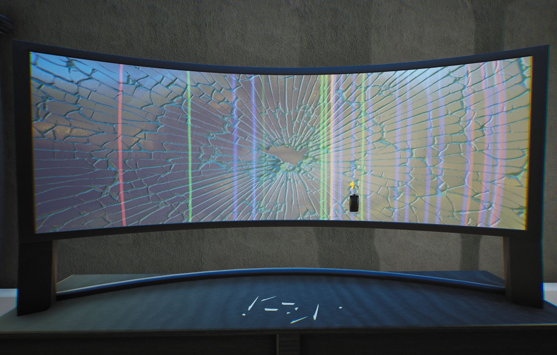 Hero Asset: Cracked TV