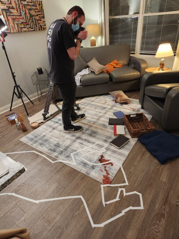Photographing the "Crime Scene"