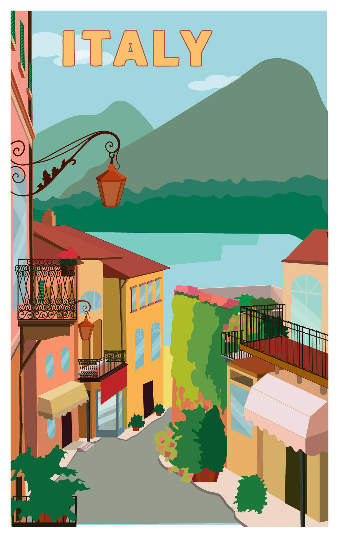 Italy Travel Poster