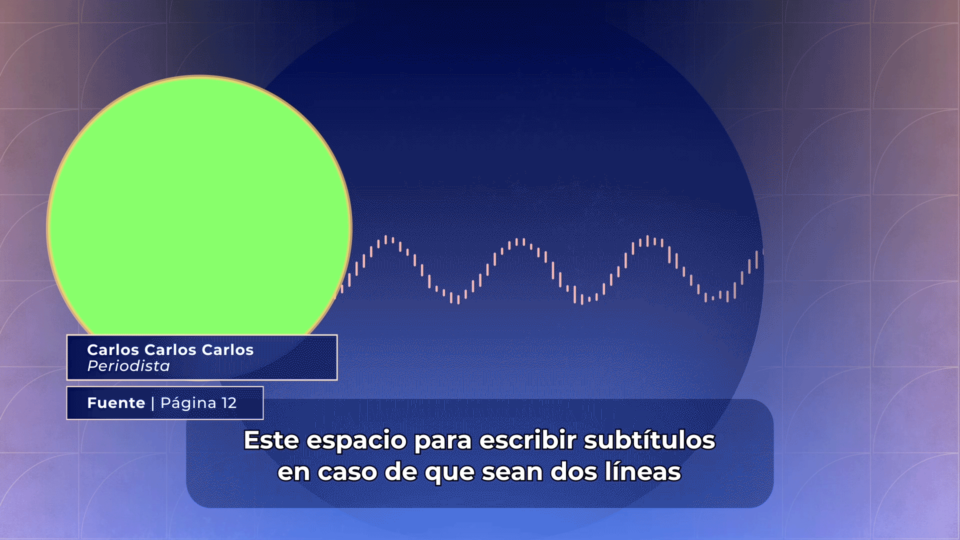 Diseño y animación de máscara para editores de la sección "Todas las voces" que cierra el noticiero central de IP Noticias.