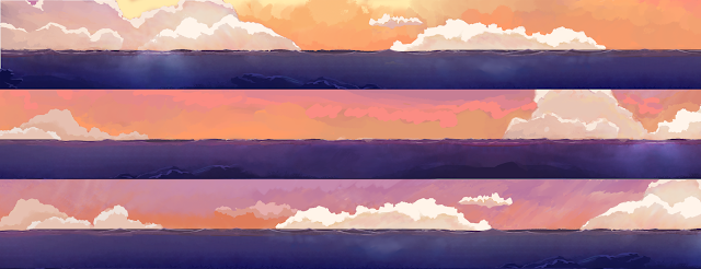 In-progress background painting