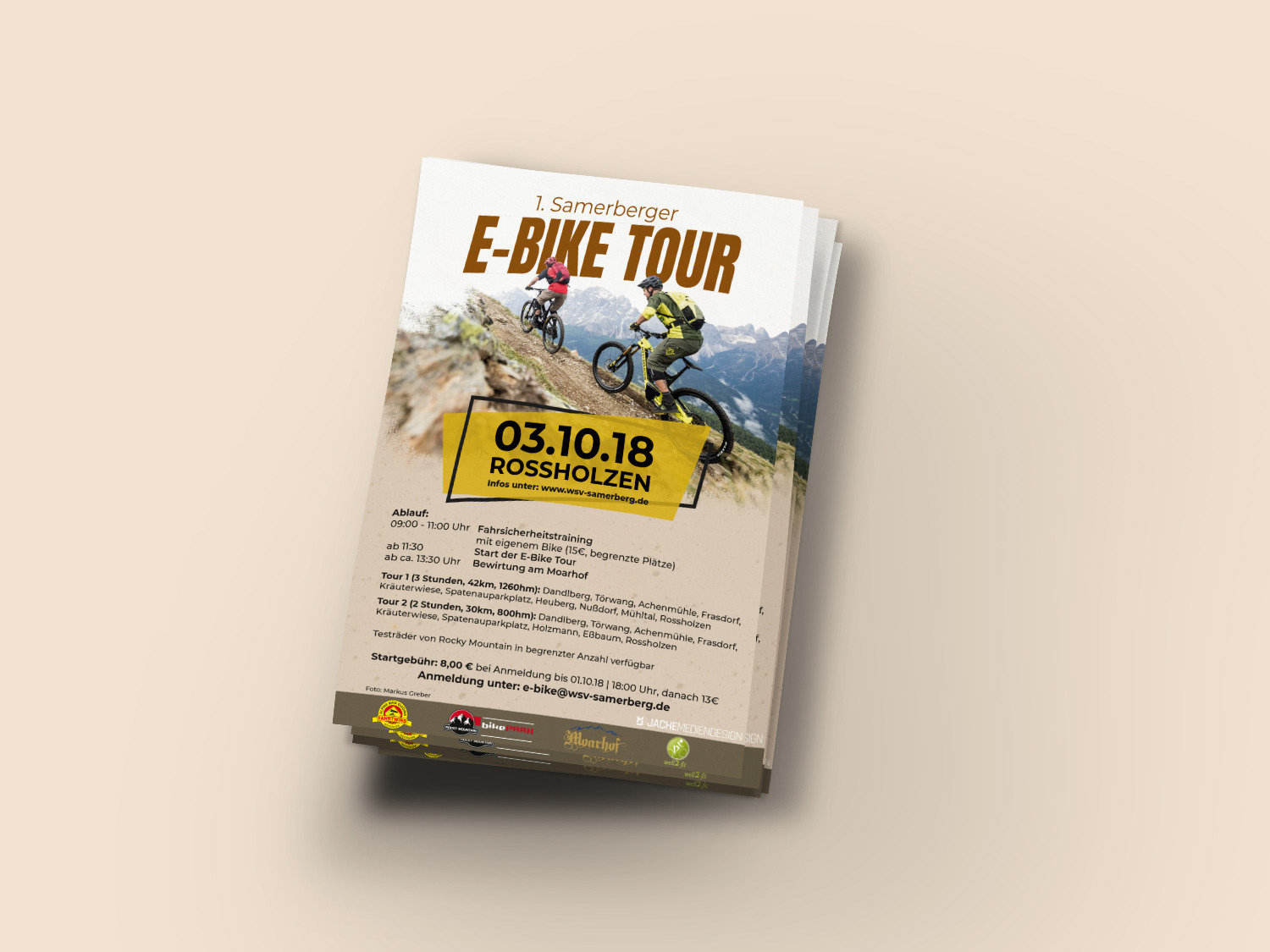 Flyer Samerberger E-Bike Tour