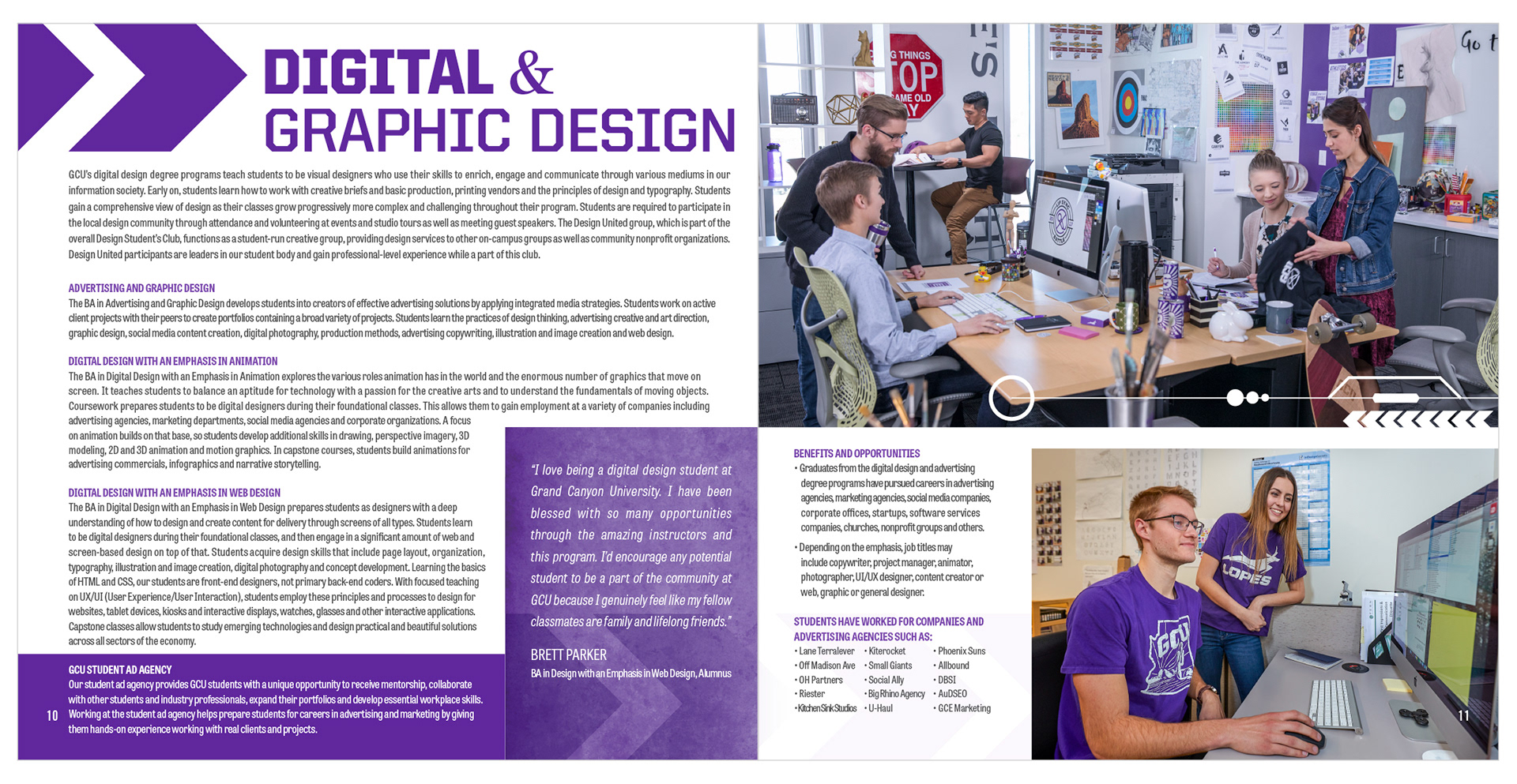 GCU College of Fine Arts and Production brochure