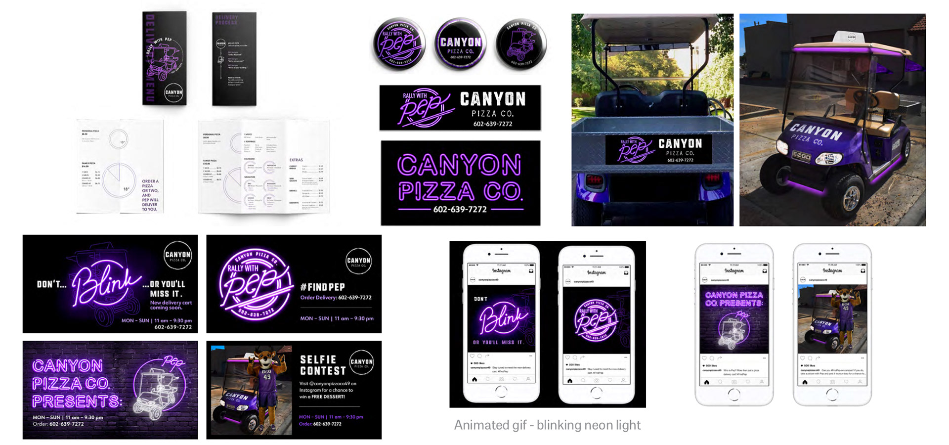 Grand Canyon University • Canyon Pizza Co. Rally with Pep Campaign concept