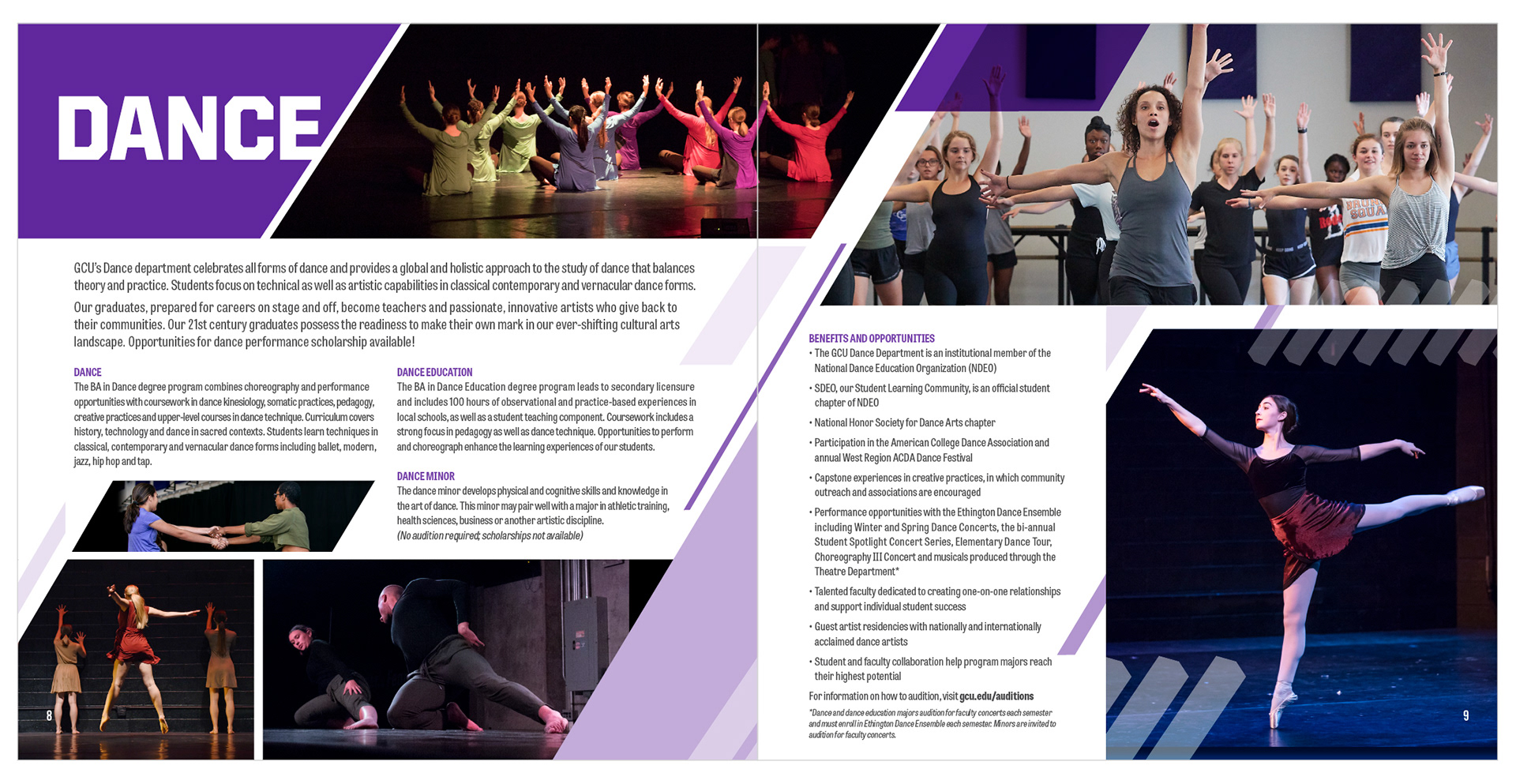 GCU College of Fine Arts and Production brochure