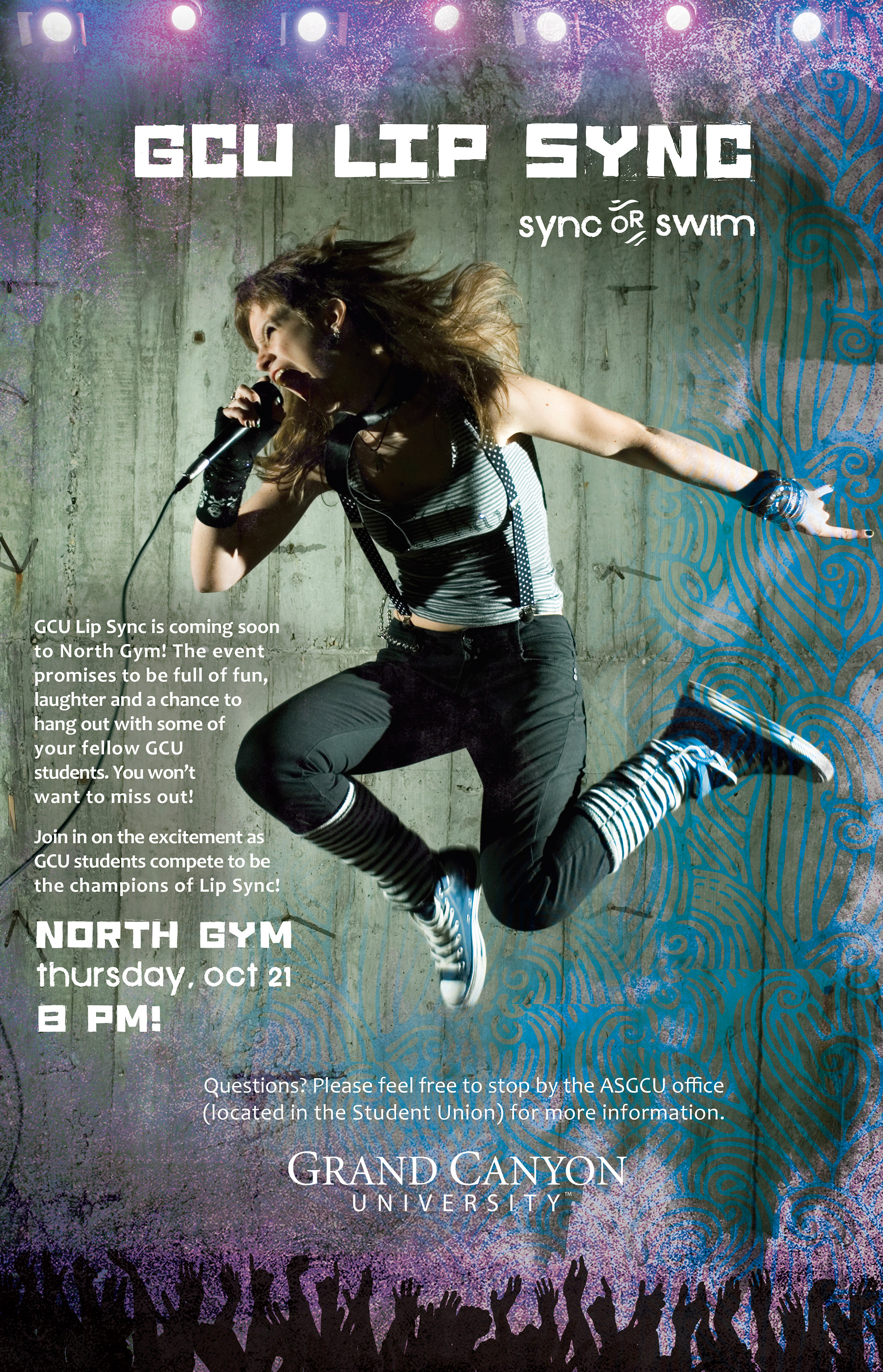 GCU Lip Sync 'Sync or Swim' poster