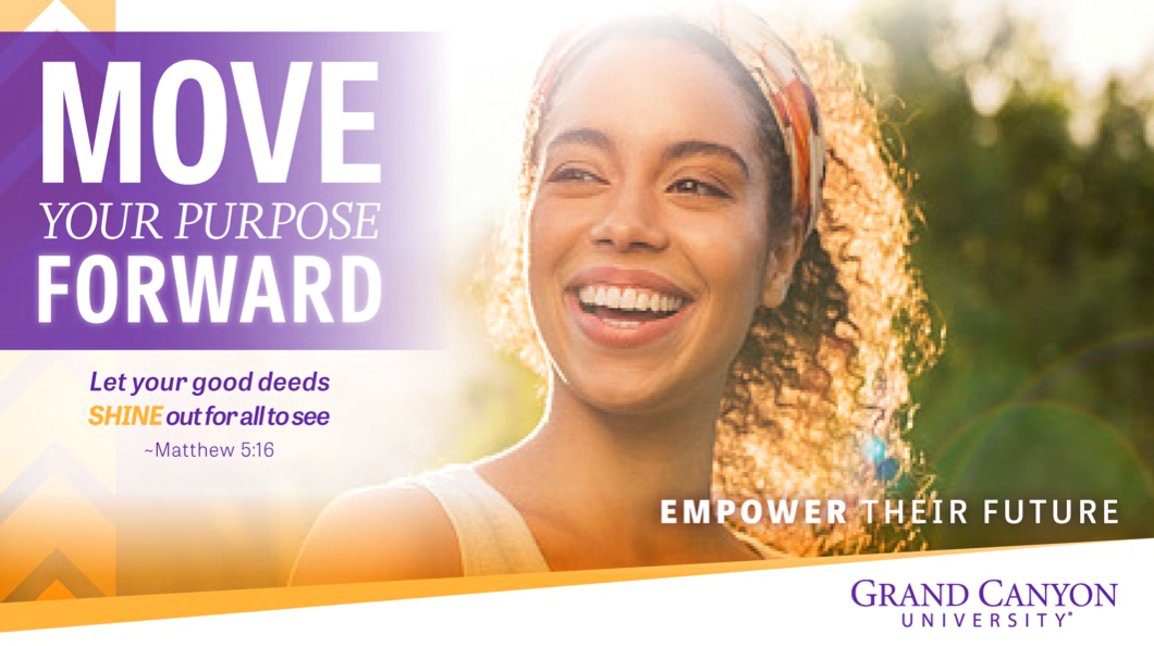 Advancement: Move Your Purpose Forward Concept