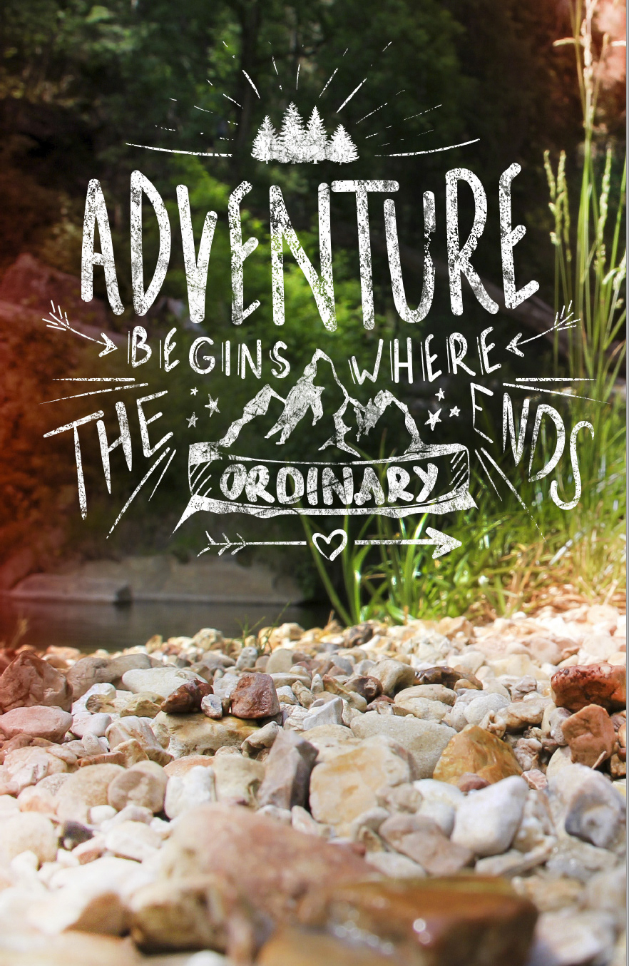 Curiosities: Self Help for the Uninspired Notebook-Adventure quote