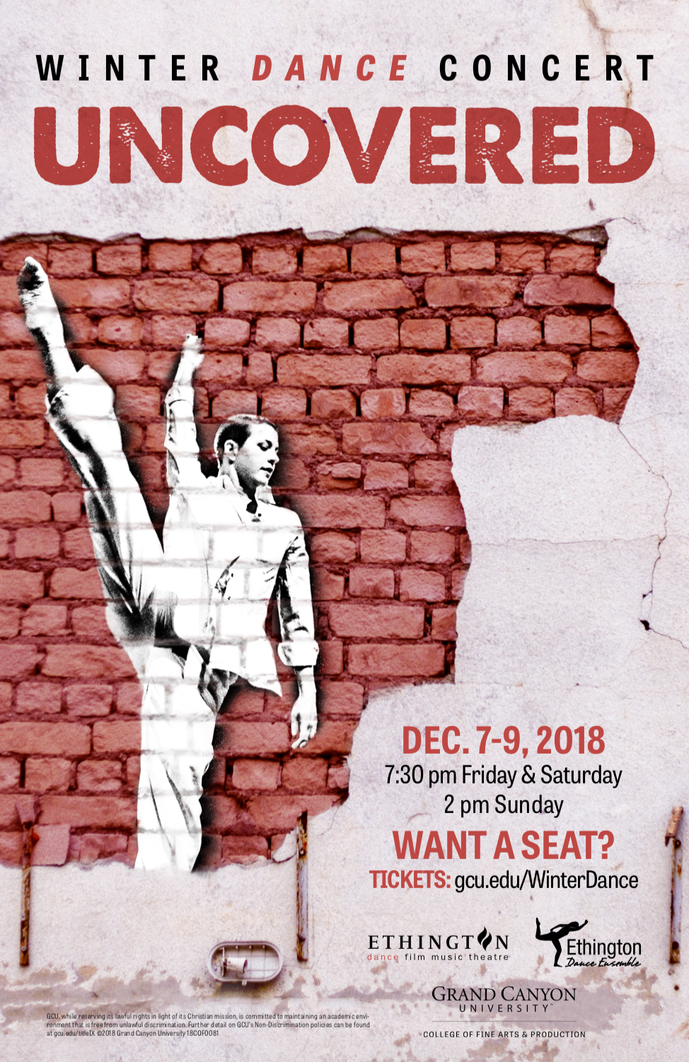 College of Fine Arts and Production Ethington Theatre 2018-19 Campaign: Uncovered