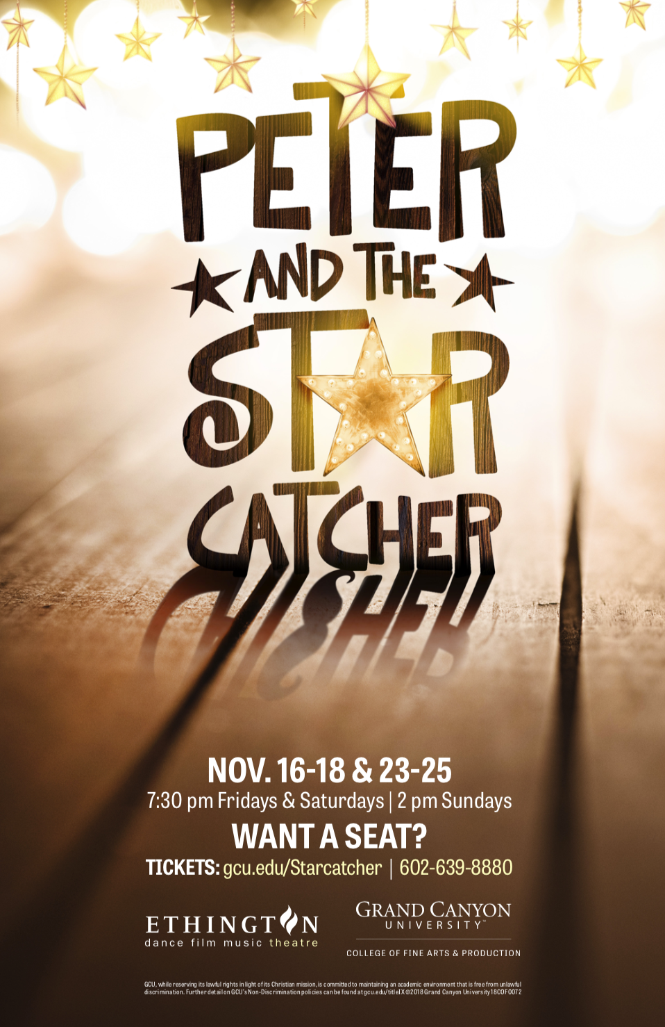 College of Fine Arts and Production Ethington Theatre 2018-19 Campaign: Peter and the Starcatcher