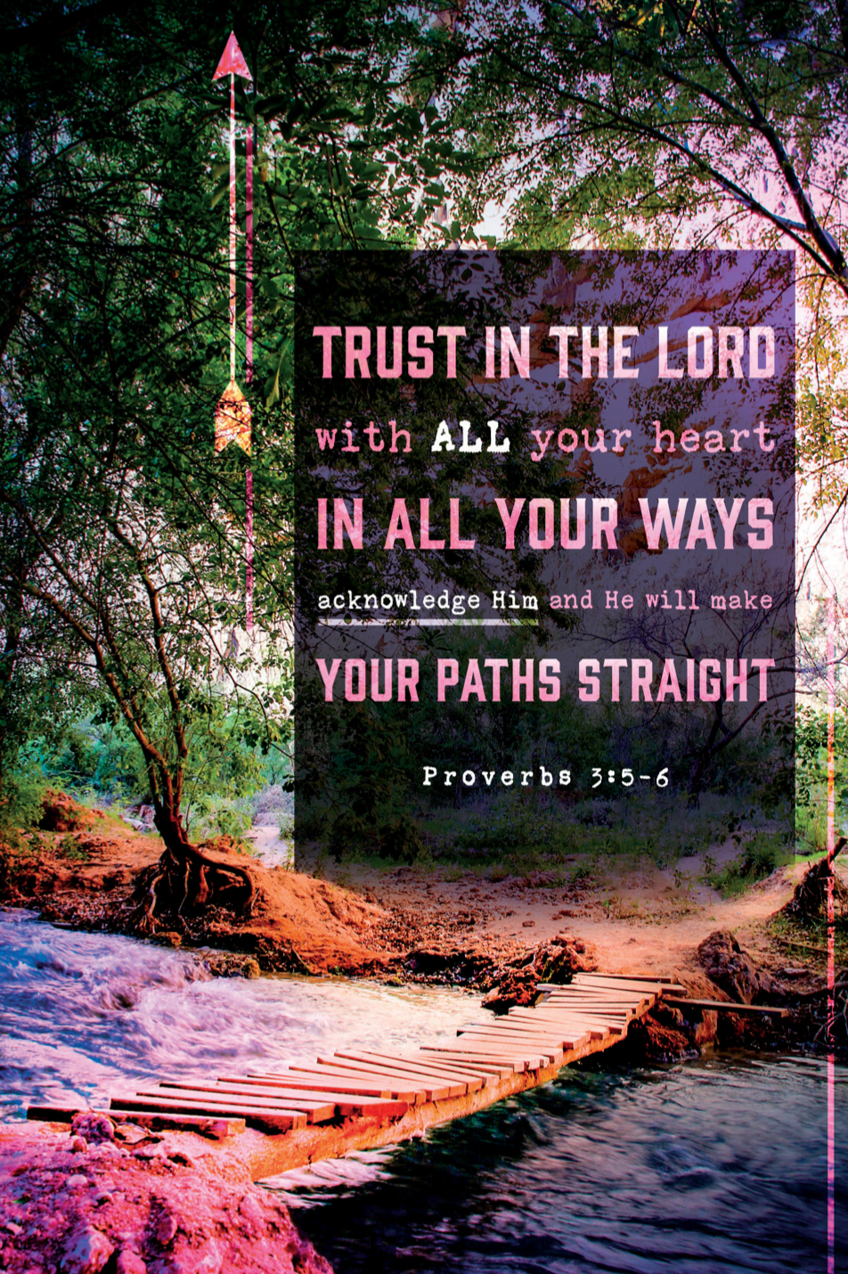 A Novel Journey Notebook: Proverbs 3:5-6