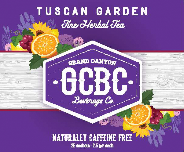 GCBC Fine Herbal Tea Label - Tuscan Garden