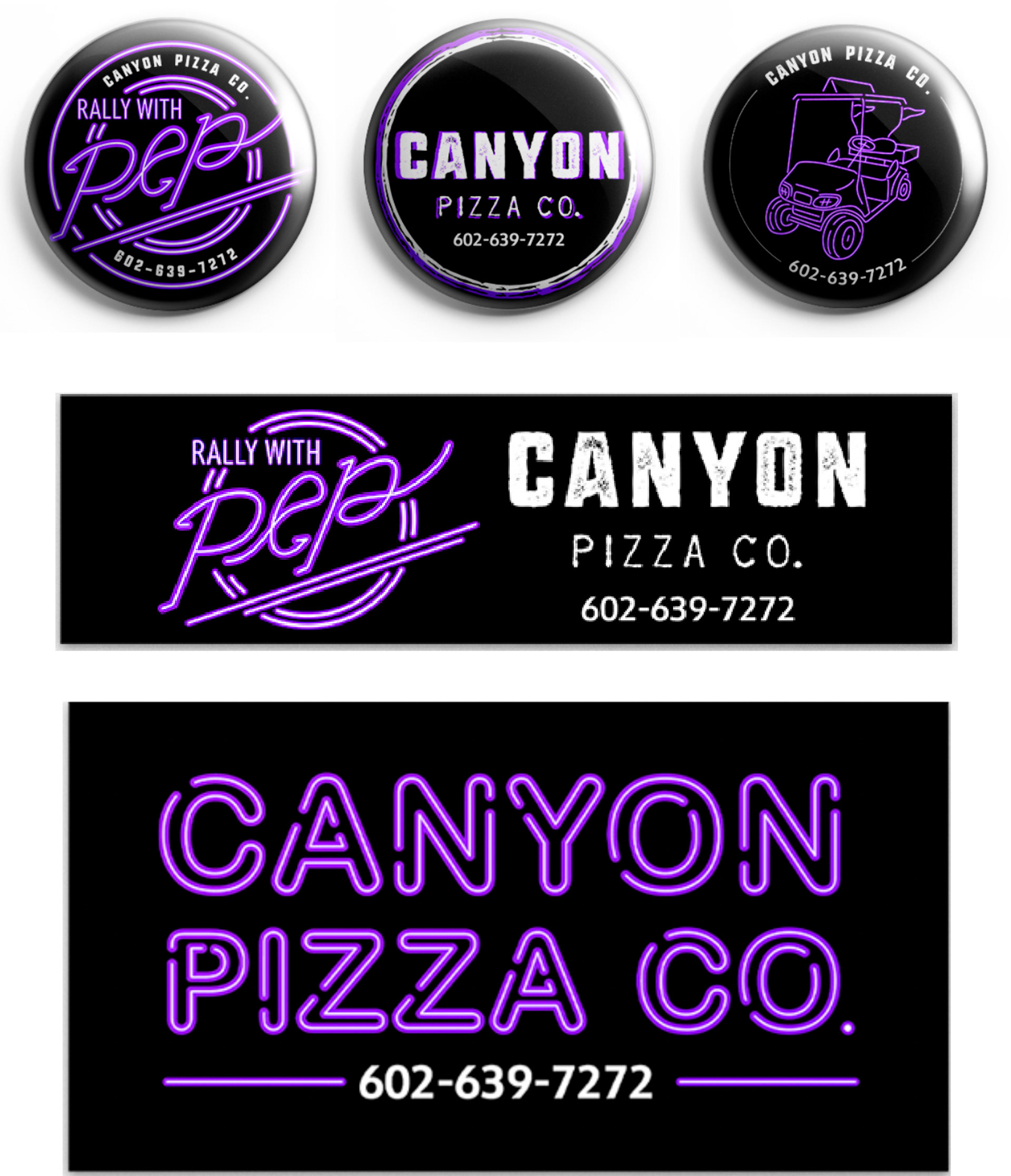 Grand Canyon University • Canyon Pizza Co. Rally with Pep Campaign concept: magnets