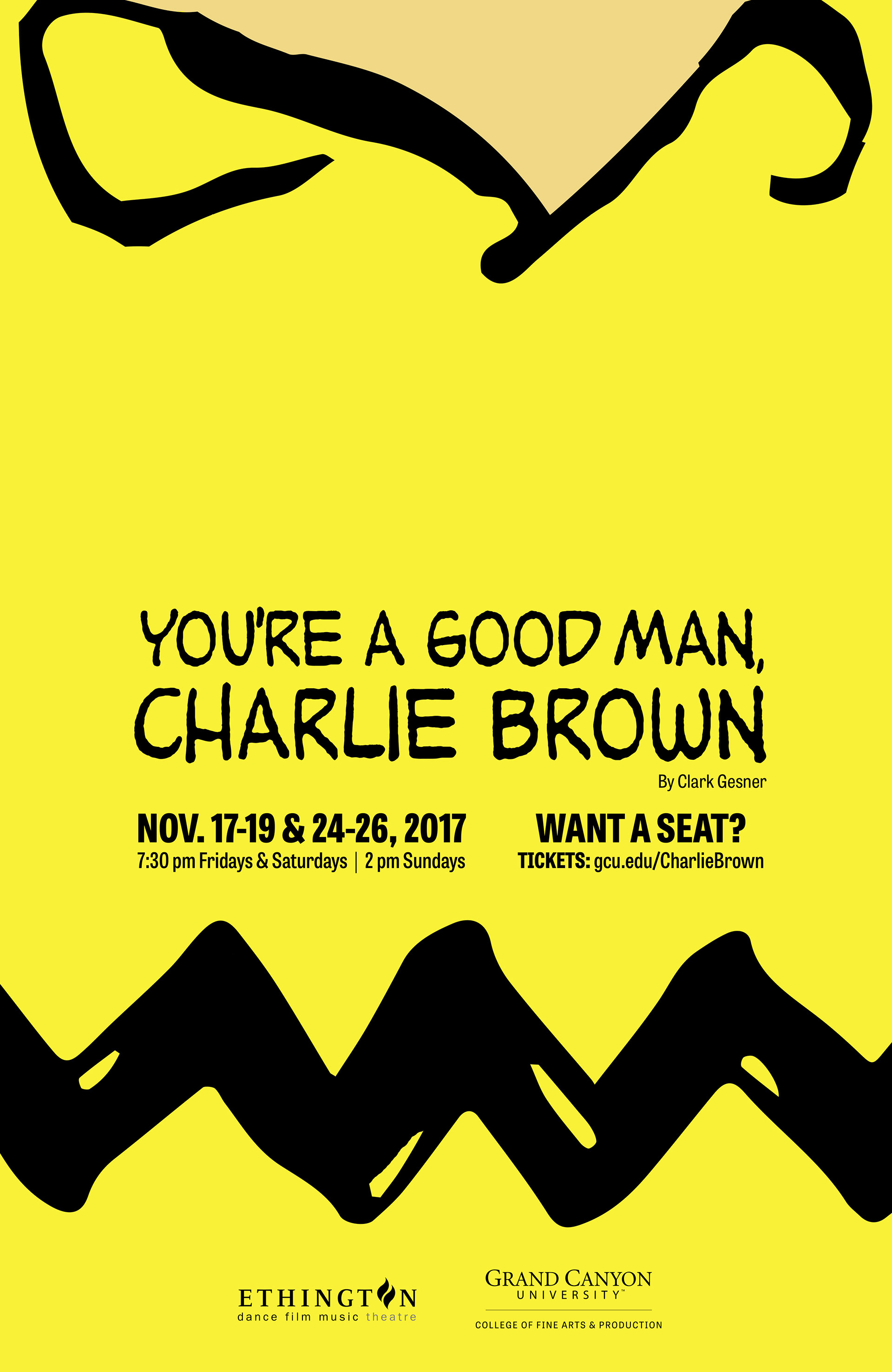 Ethington Theatre 2017-18 Comedy campaign: You're a Good Man, Charlie Brown