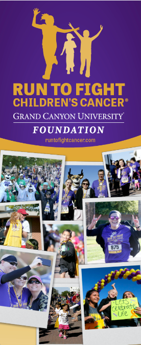 Run to Fight Children's Cancer Banner