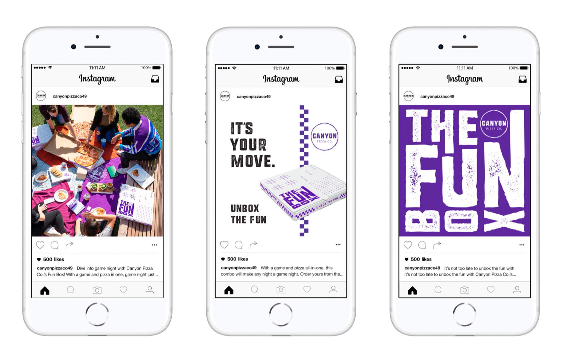 Canyon Pizza Co. The Fun Box: social media