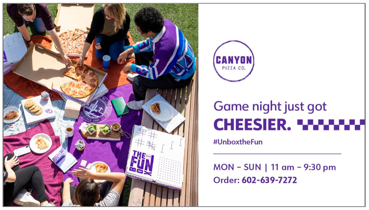 Canyon Pizza Co. The Fun Box: digital ad
