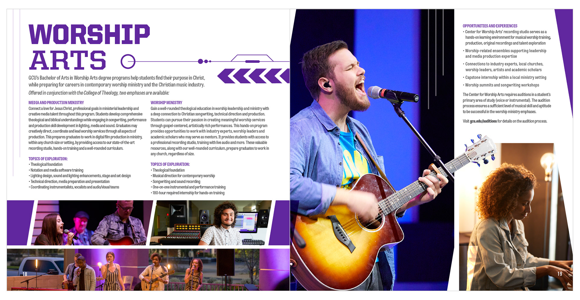 GCU College of Fine Arts and Production brochure