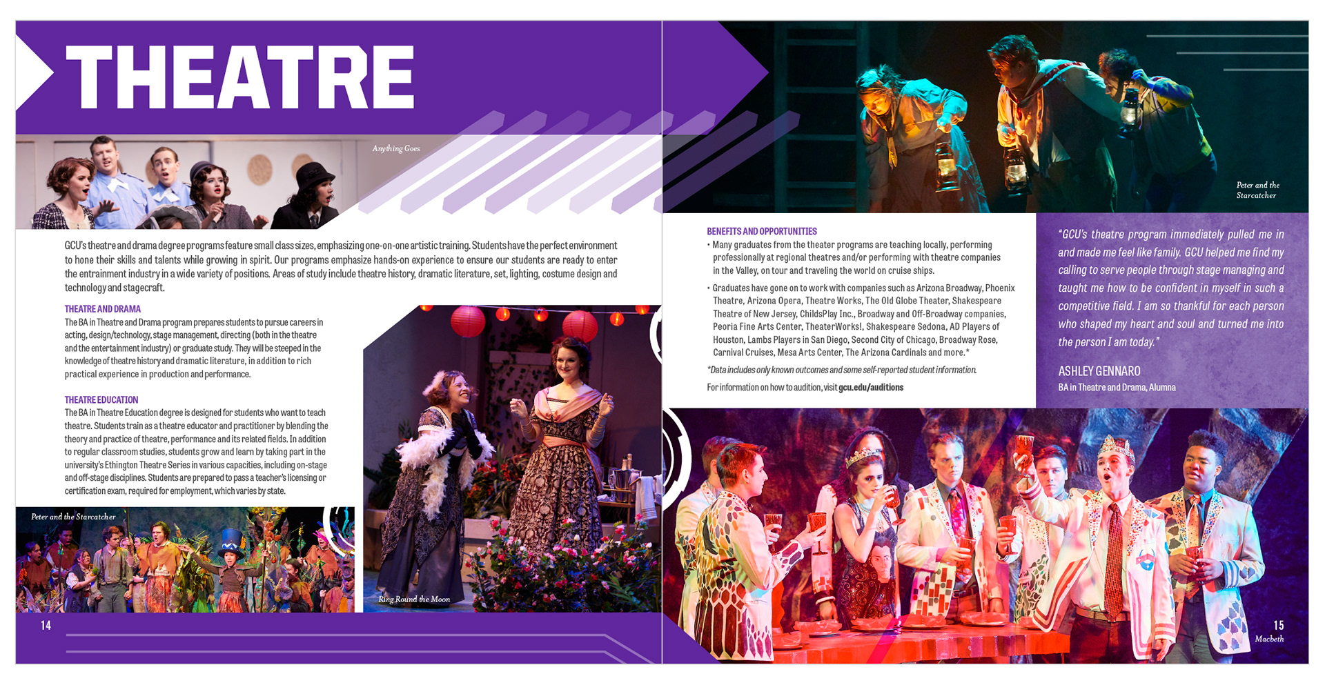 GCU College of Fine Arts and Production brochure