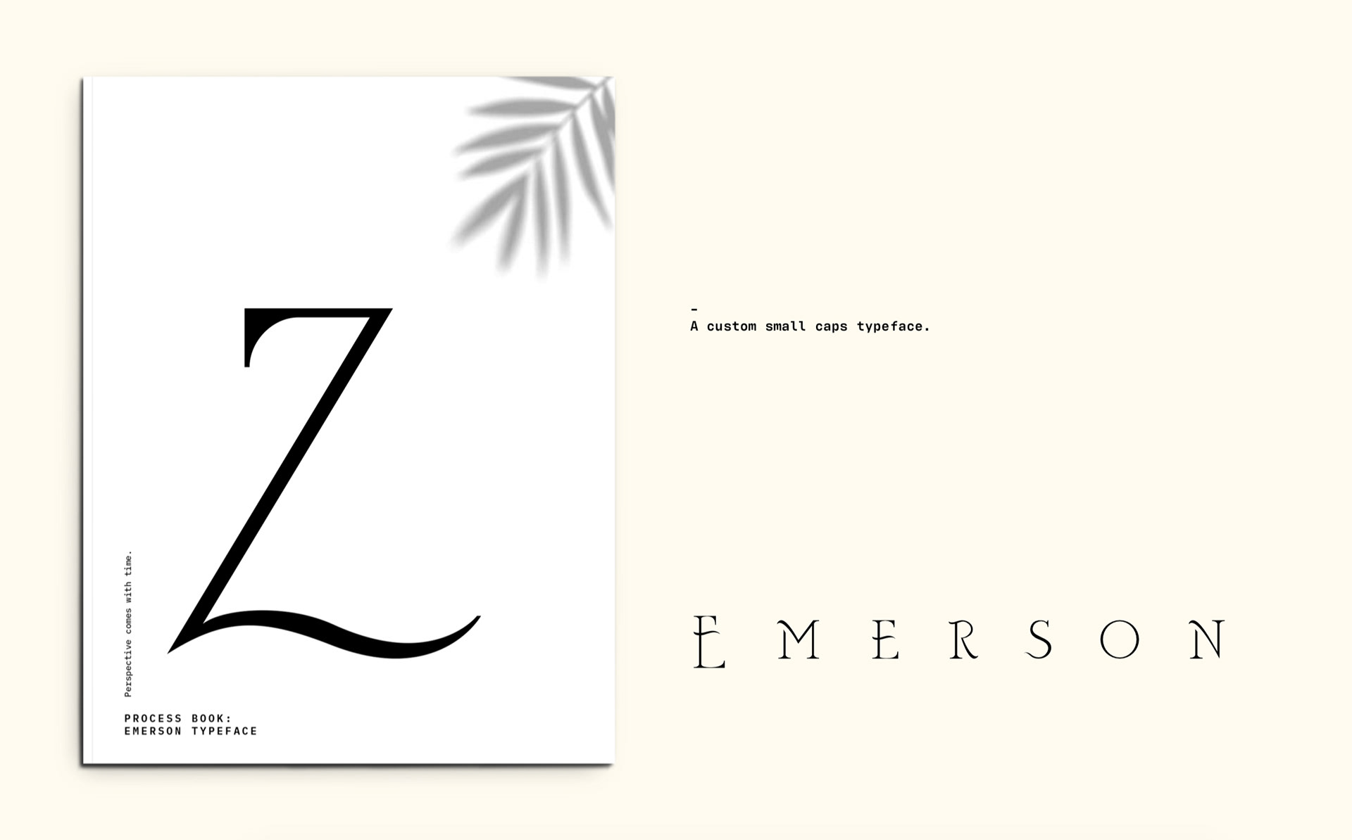Emerson Font Process Book by Holly Emerson