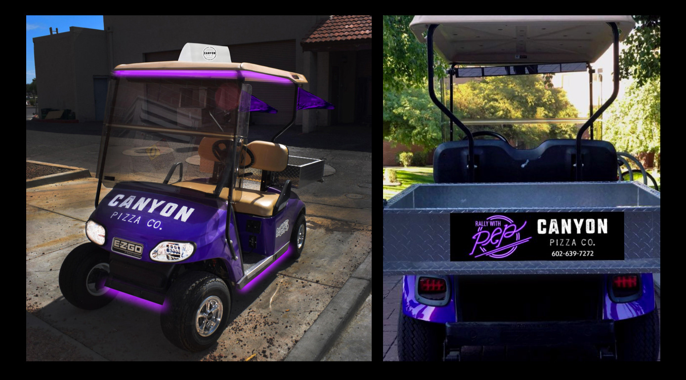 Grand Canyon University • Canyon Pizza Co. Rally with Pep Campaign concept: Meet Pep!