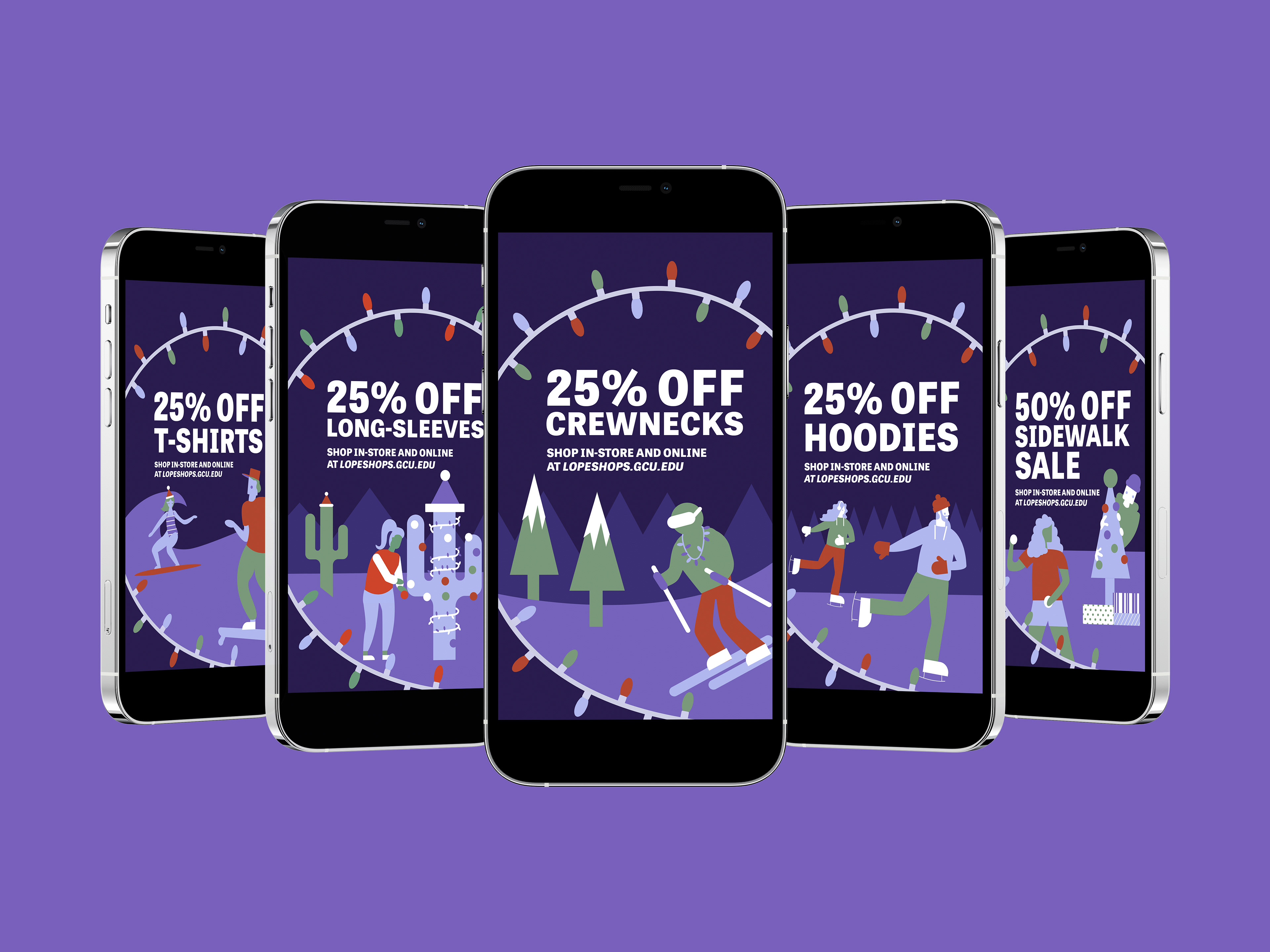 Lope Shops 5 Days of Christmas Campaign: social media